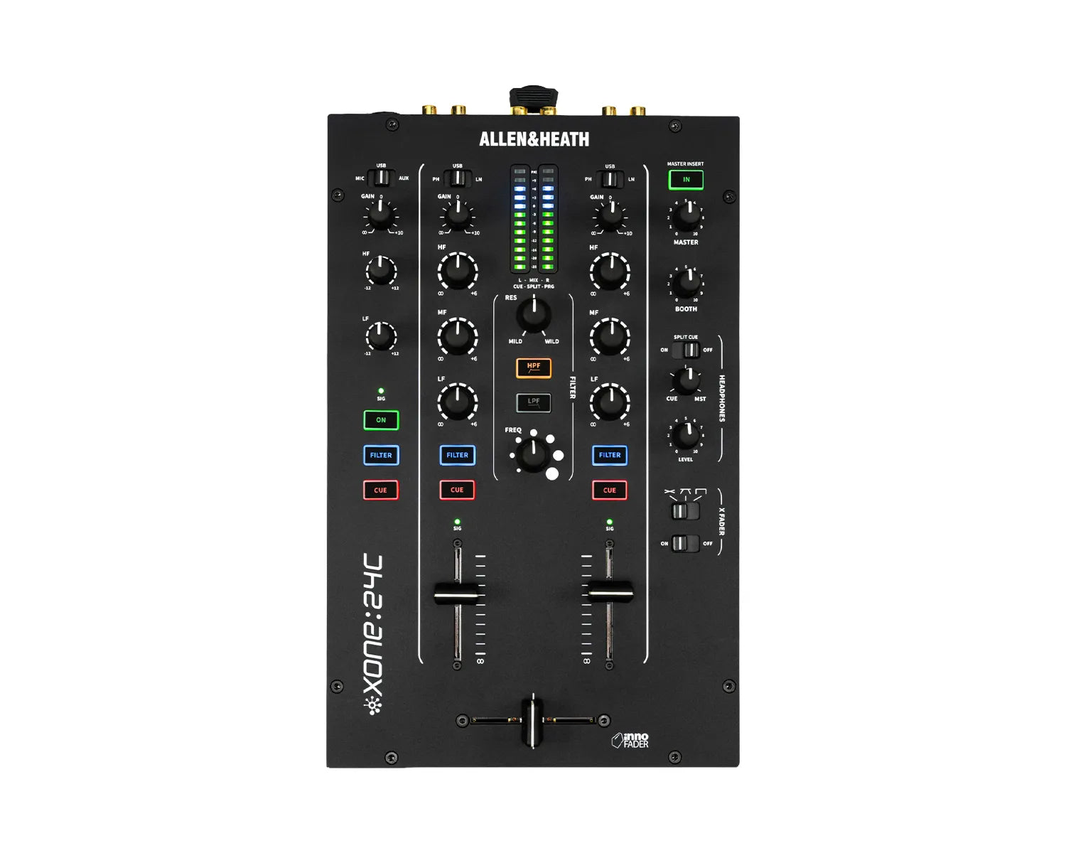 Xone:24C 2+1 Channel Compact Analogue DJ Mixer w/ USB-C Interface