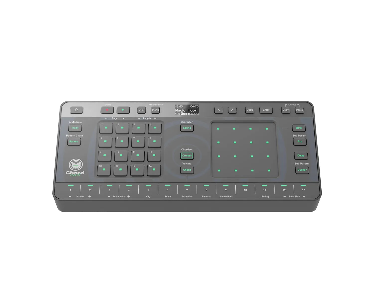 Chordcat 8-Track Portable USB/Battery Powered Groovebox