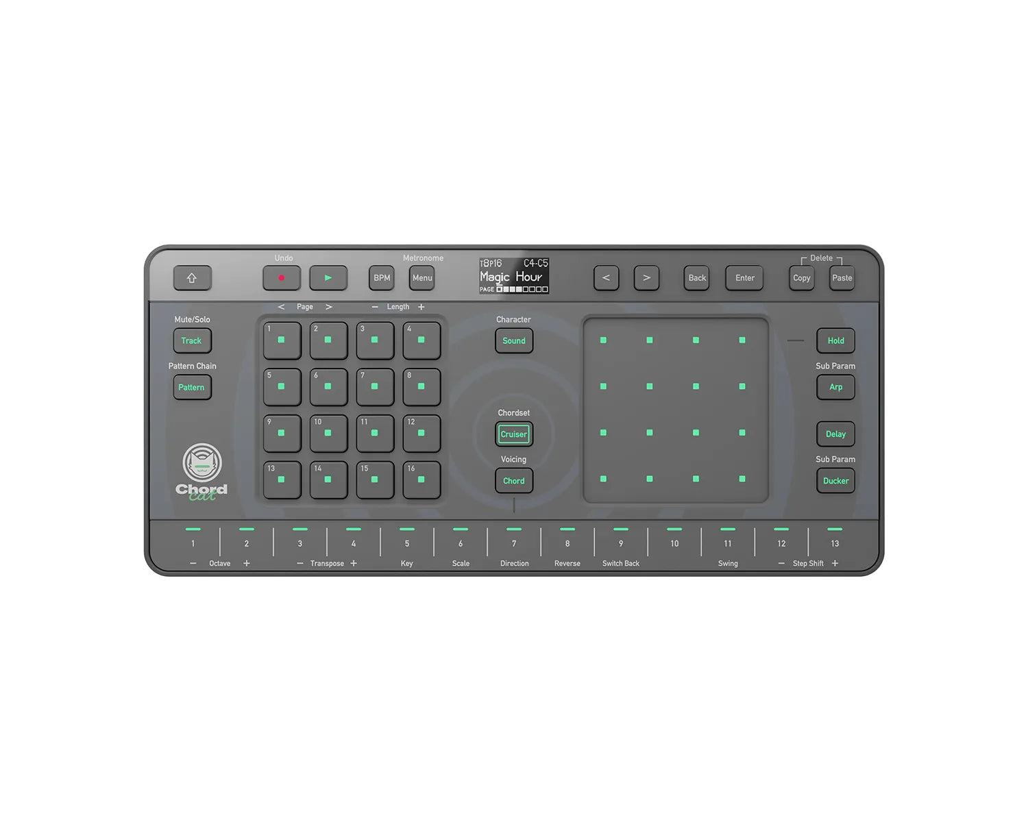 Chordcat 8-Track Portable USB/Battery Powered Groovebox