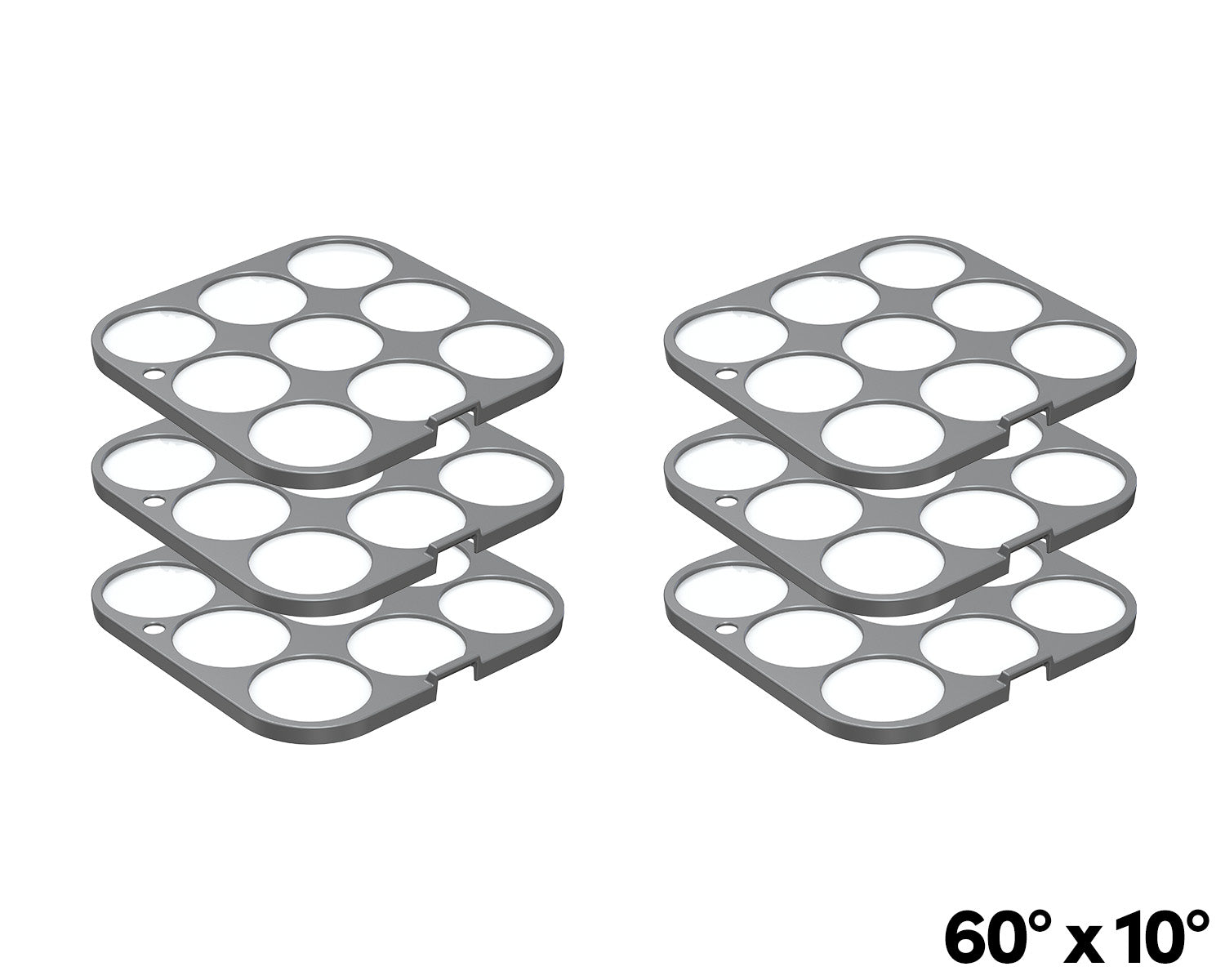 WELL Fit X Filter Pack 60° x 10° (6 Pack Filters & Frames)