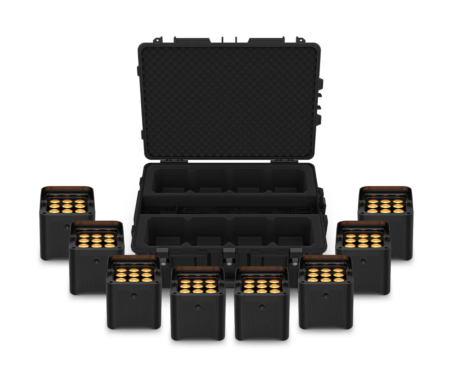 Freedom Par Q9 X8: 8-PACK Uplighter Inc Freedom Charge 8P Case