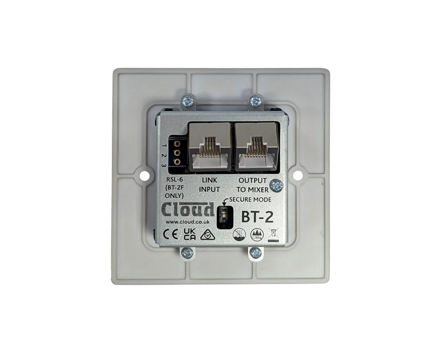 BT-2FW Bluetooth Facility Input Plate Z4/46Series/MA40 White