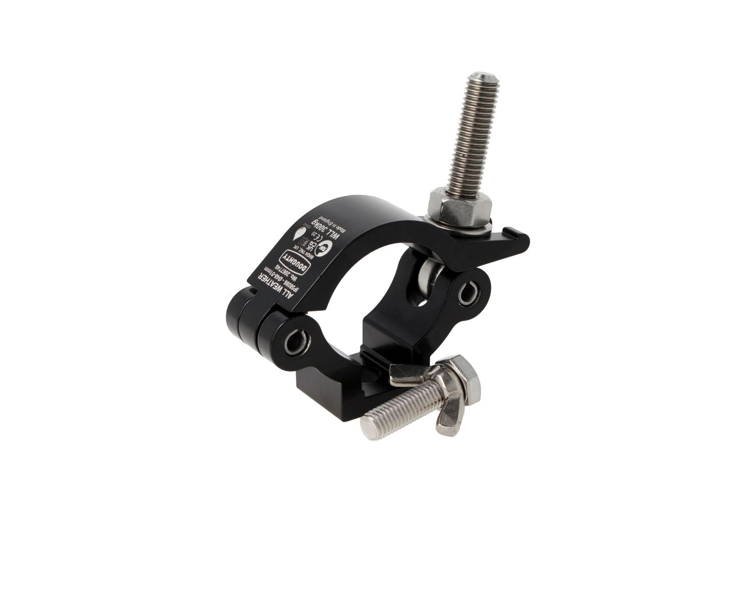 IP58086 All Weather Slimline Half Coupler 48-51mm WLL 300kg Black