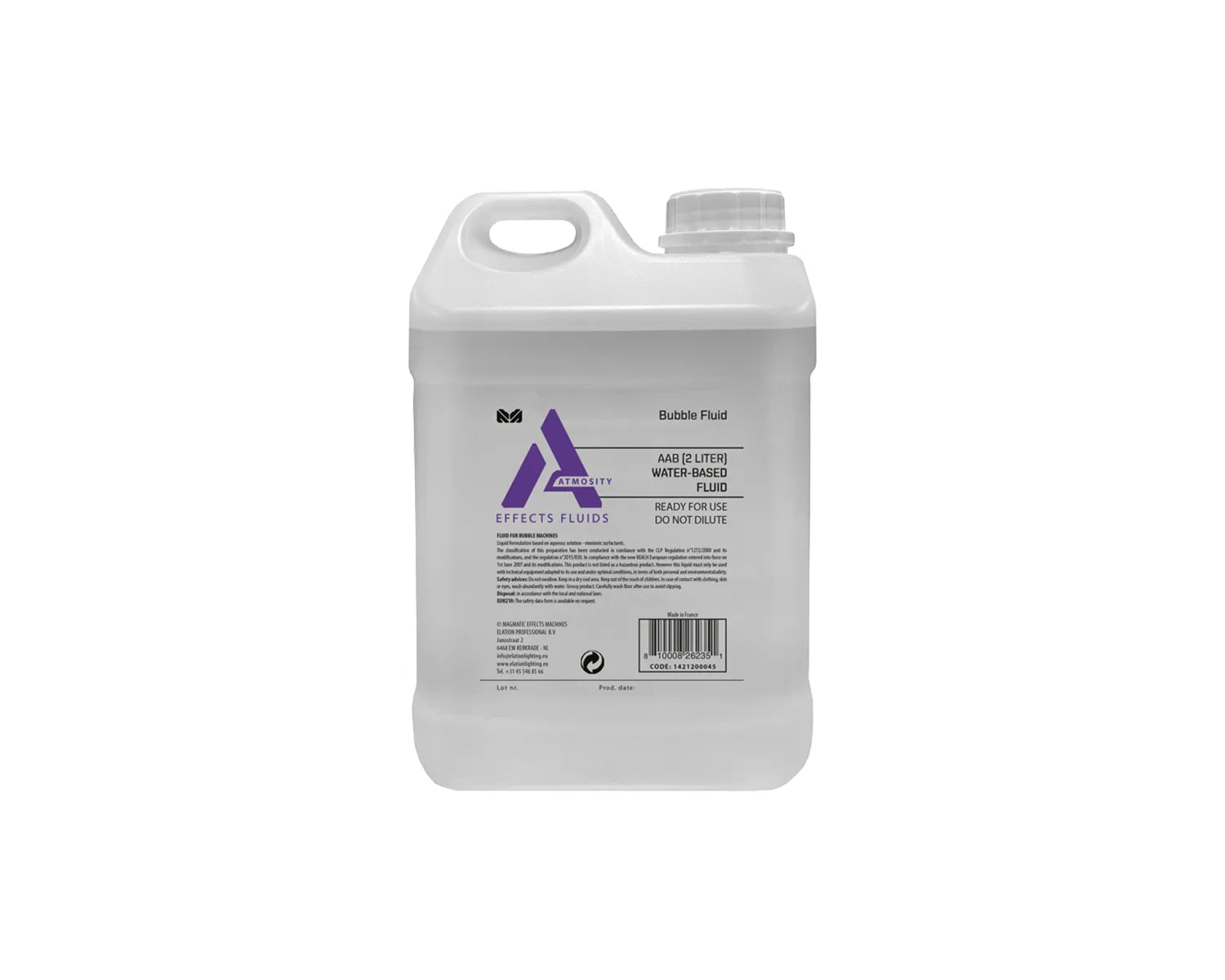 Atmosity AAB-2L Water-Based Bubble Fluid 2-Litre Bottle