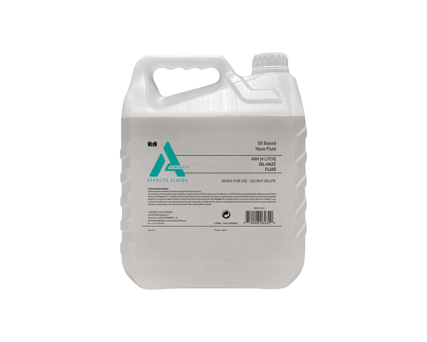Atmosity ARH-4L Oil-Based Premium Haze Fluid 4-Litre Bottle