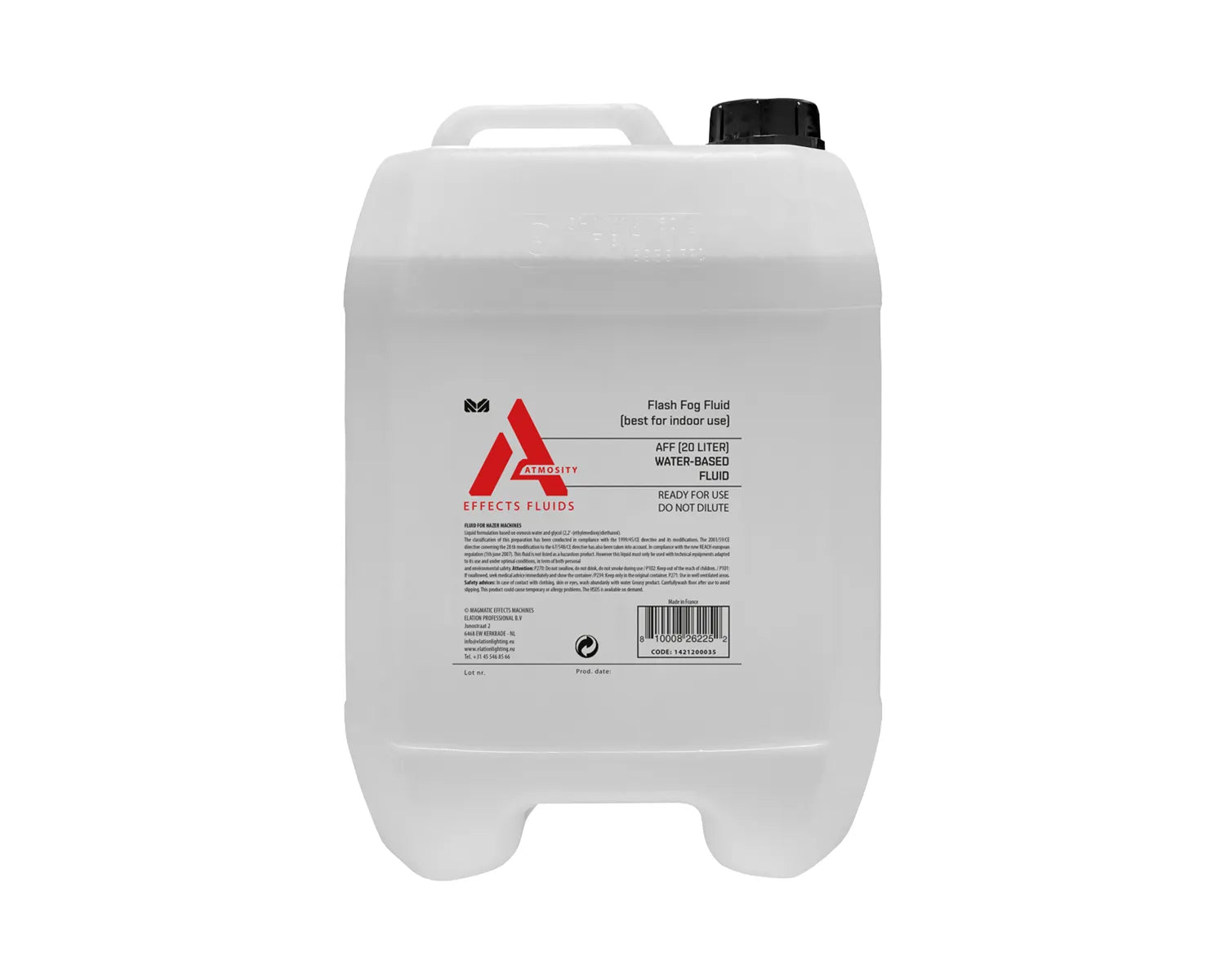 Atmosity AFF-20L Water-Based Fast-Dissipating Fog Fluid 20-Litre