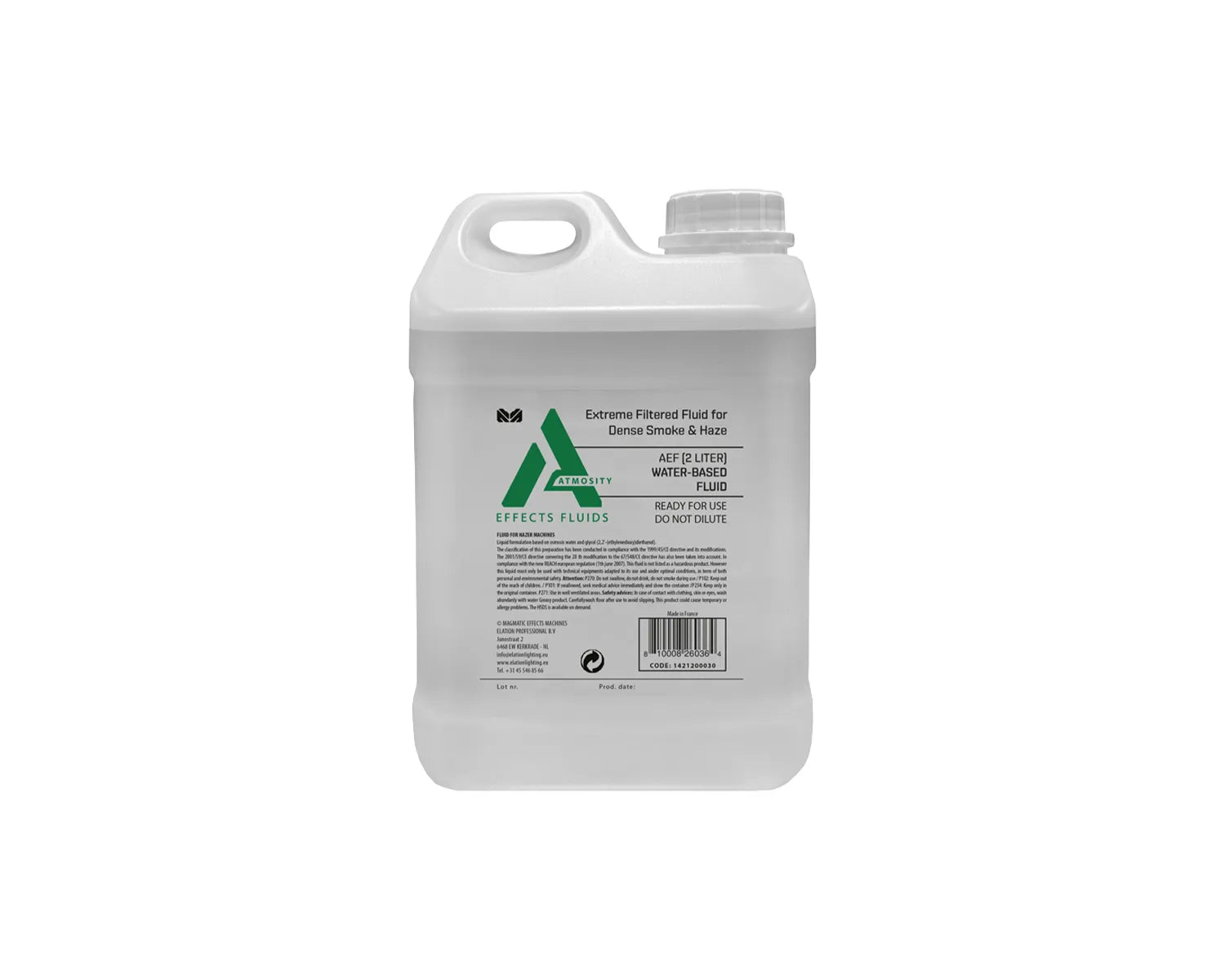 Atmosity AEF-2L Water-Based Extreme Filtered Fog Fluid 2-Litre