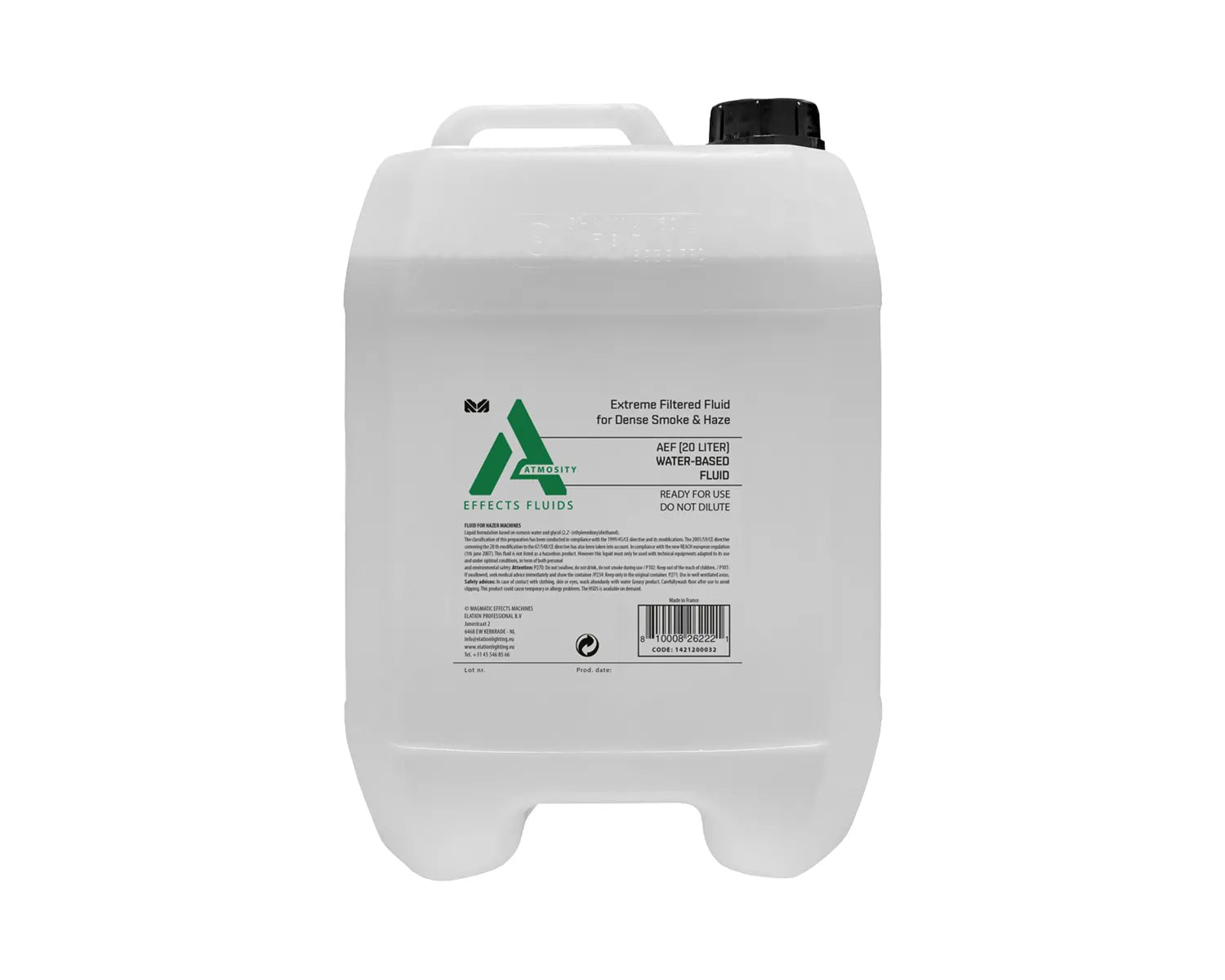 Atmosity AEF-20L Water-Based Extreme Filtered Fog Fluid 20-Litre