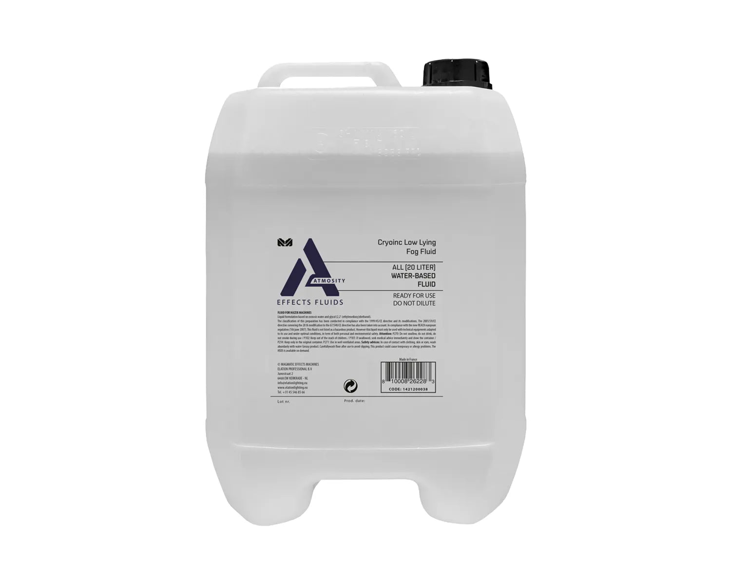 Atmosity ALL-20L Water-Based Cryo Low-Lying Fog Fluid 20-Litre