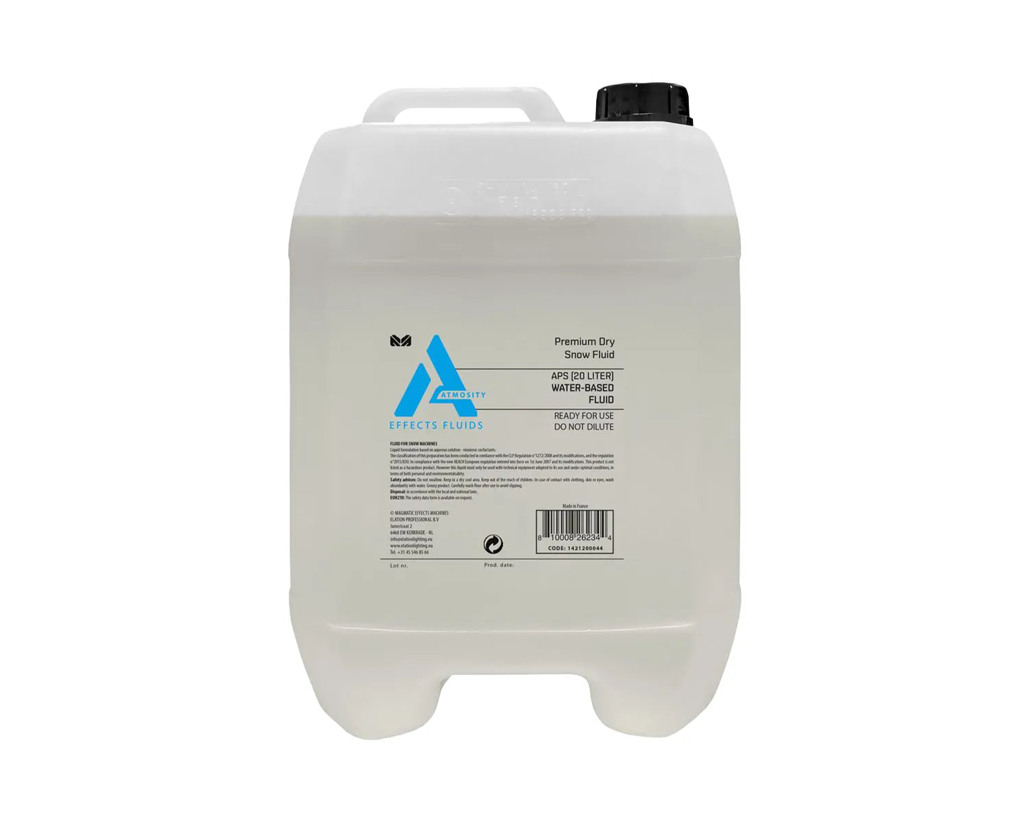 Atmosity APS-20L Water-Based Premium Dry Snow Fluid 20-Litre