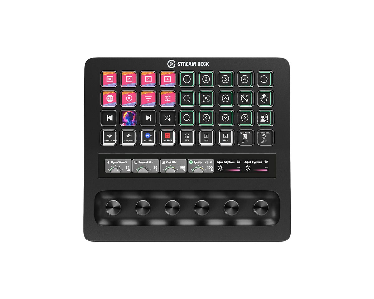 Stream Deck + XL Pro Control Surface with 36 Keys / 6 Dials