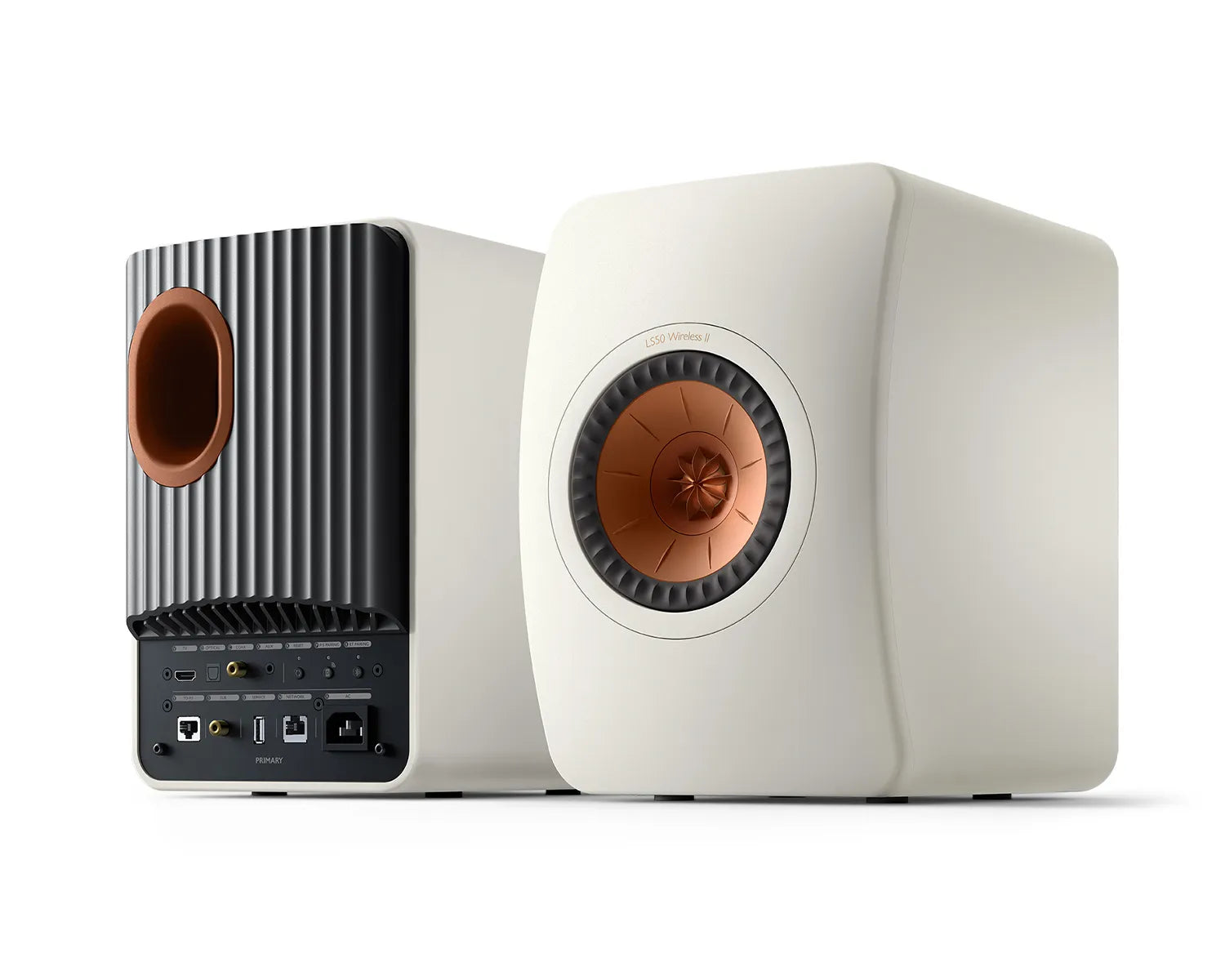 LS50 Wireless II 5.25" 2-Way Metamaterial Speaker White PAIR