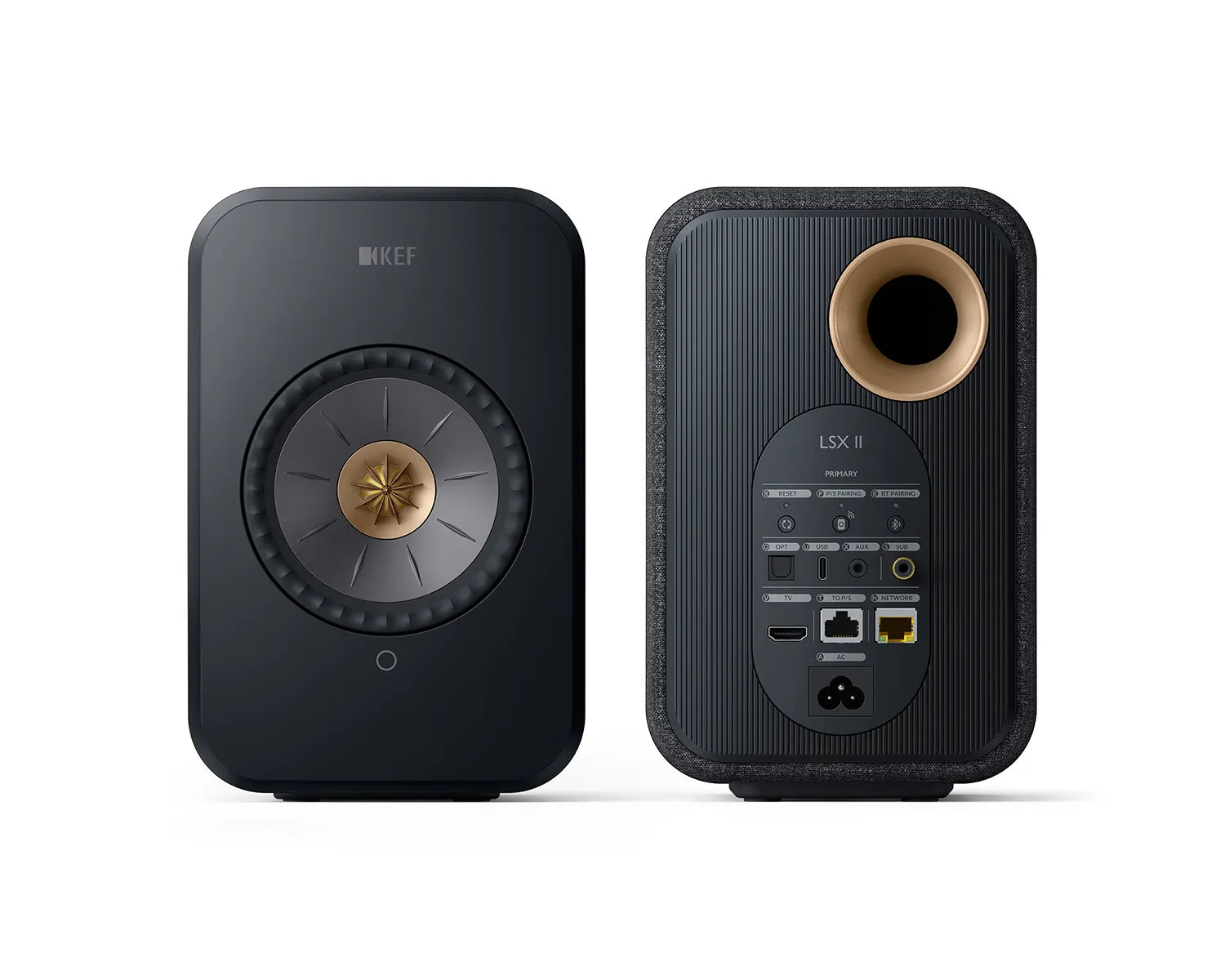 LSX II 4.5" 2-Way Uni-Q Wireless Loudspeaker Carbon Black PAIR