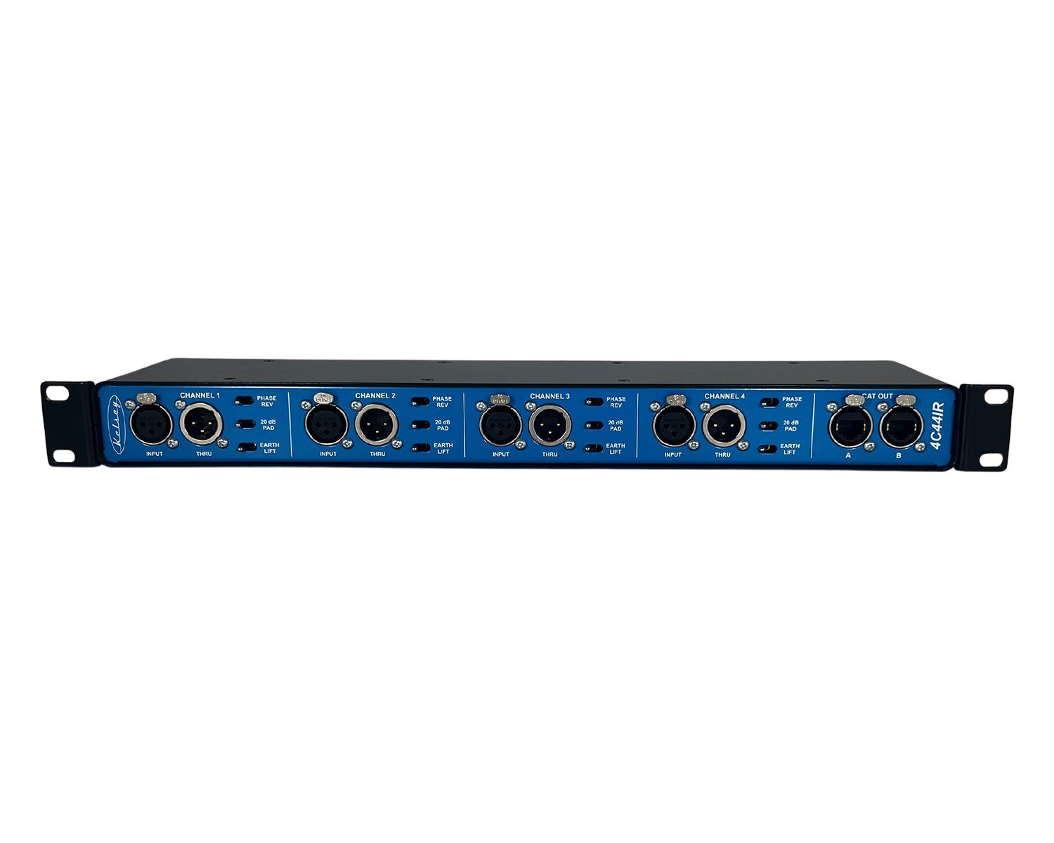 4CAT-4X4R 4-Way Input w/ Splits Analogue Audio Over Cat Cable 1U