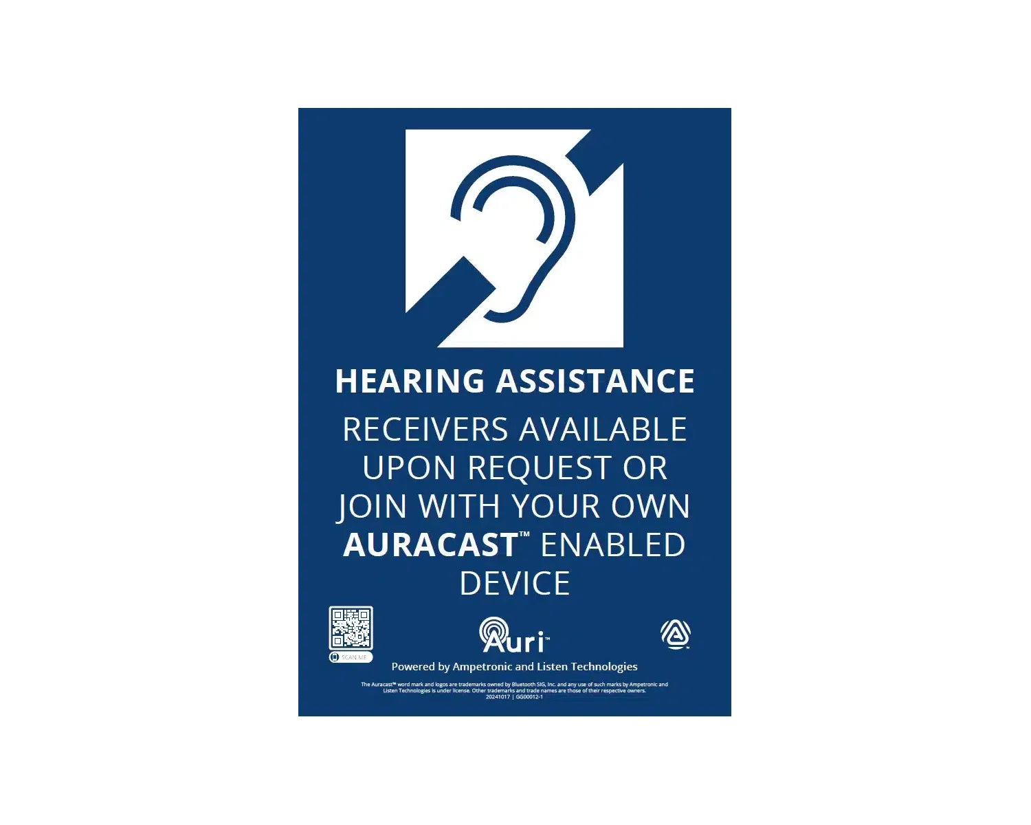 LA-308 Auri Assistive Listening Signage Kit