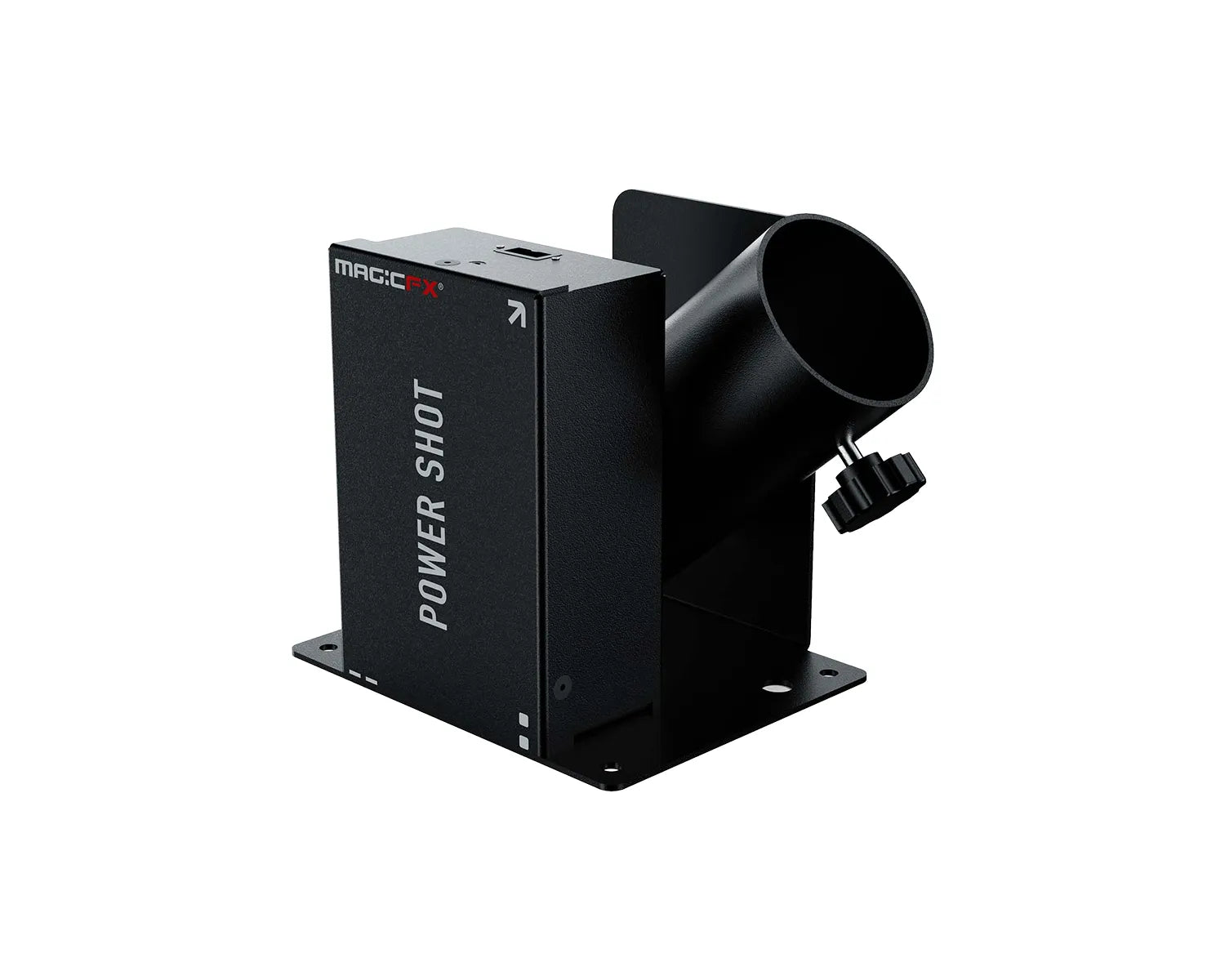 Streamer Launcher POWERSHOT I Compact DMX Confetti/Streamer Launcher with Baseplate ...