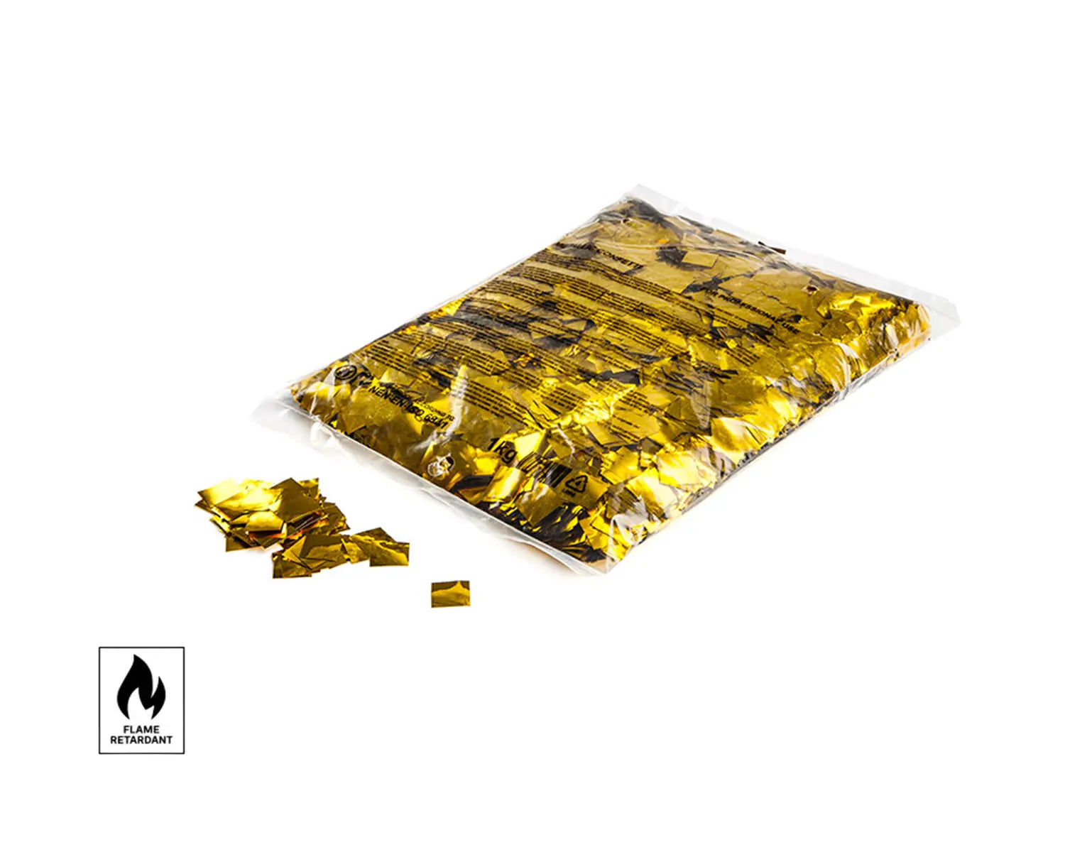 Metallic Confetti Squares 17x17mm Gold