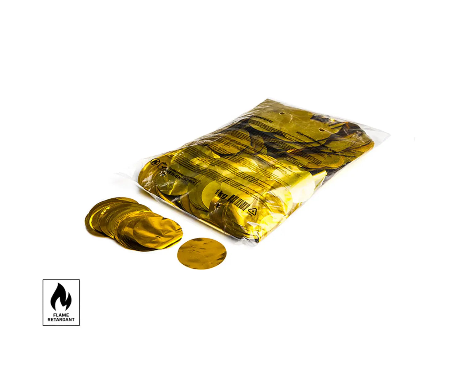 Metallic Confetti Rounds Ø 55 mm Gold