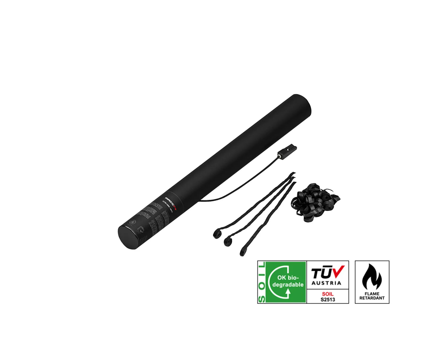 ELECTRIC STREAMERS SHOT 50 cm with Streamers Black