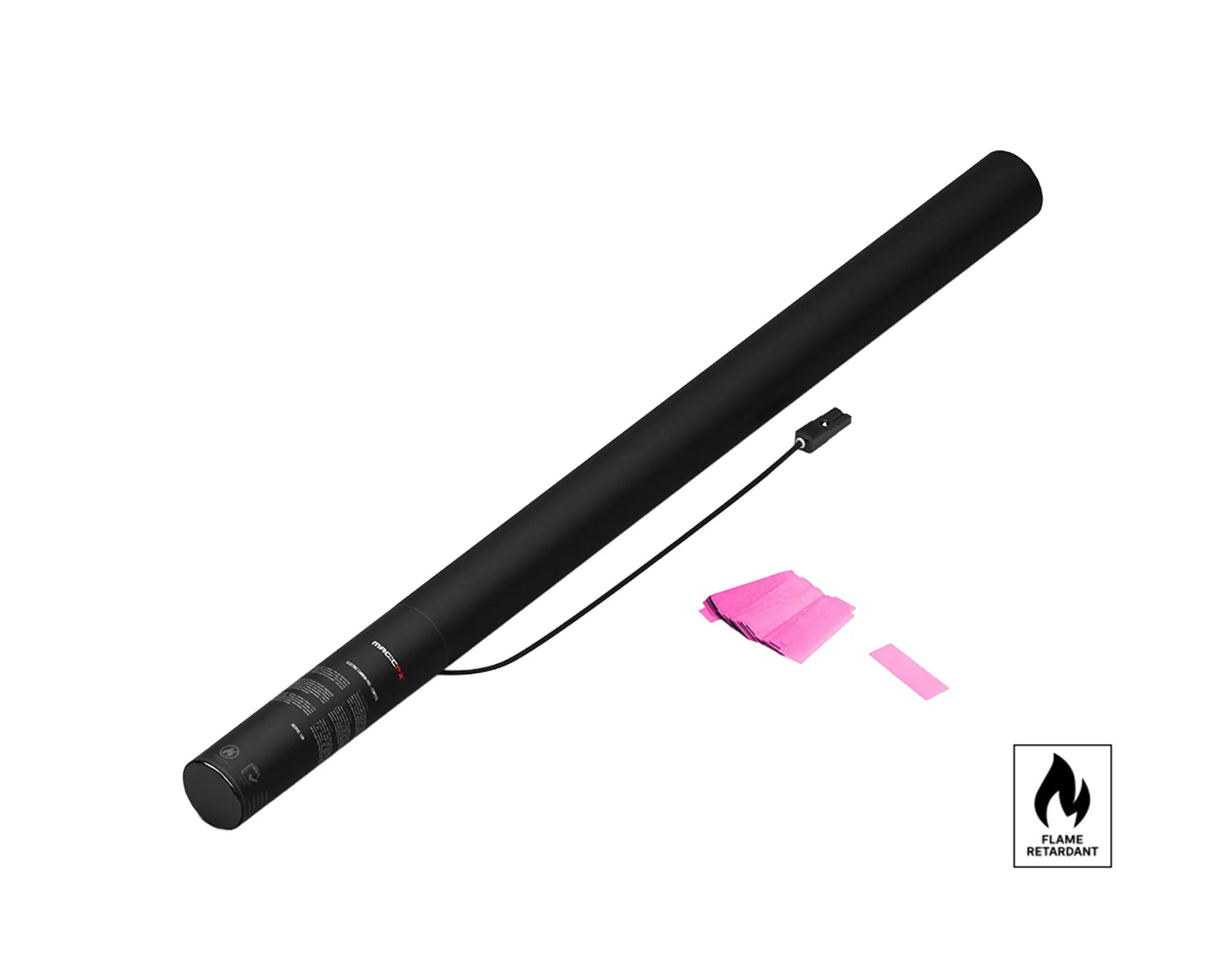 ELECTRIC CONFETTI SHOT 80 cm with UV Confetti Fluo Pink