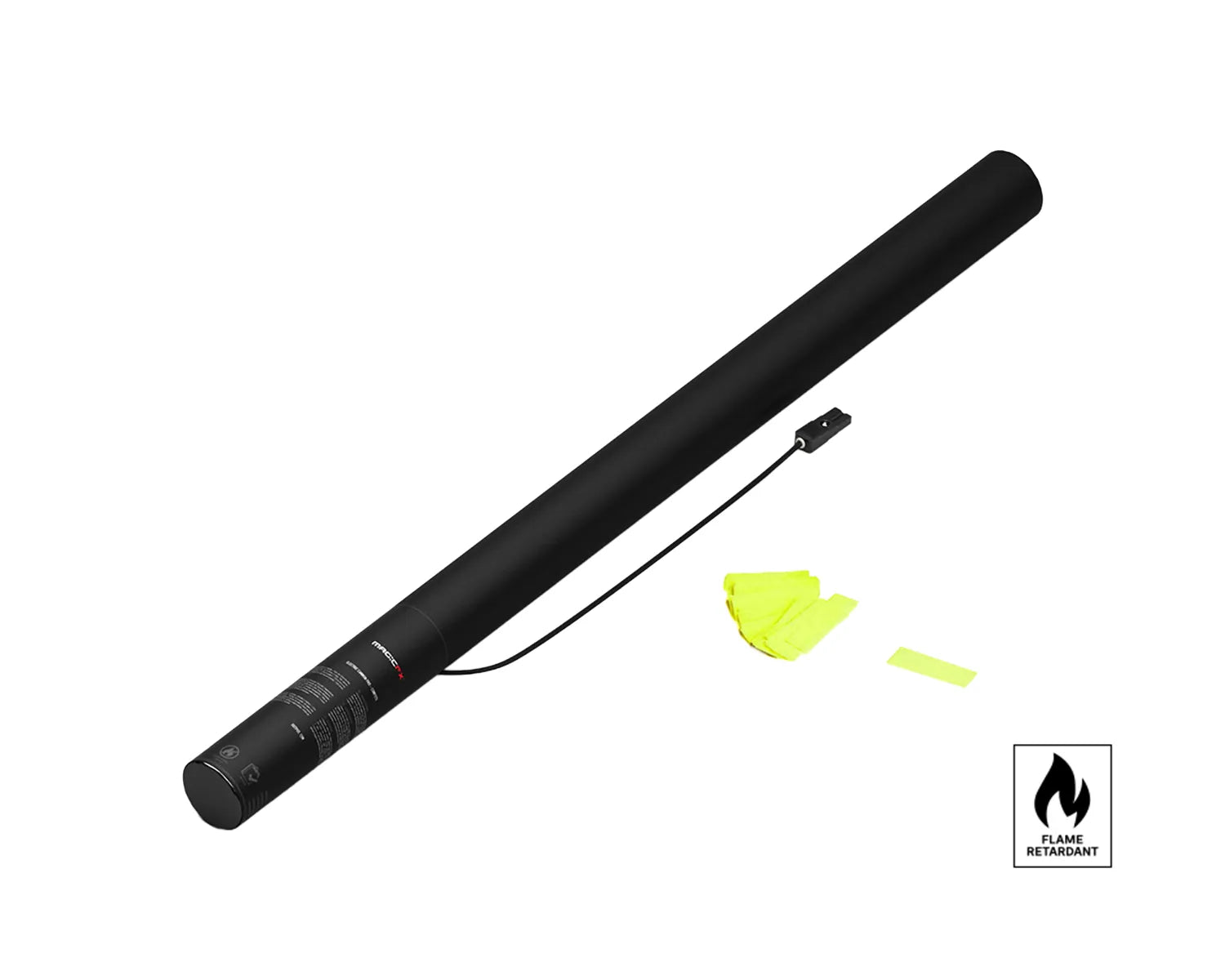 ELECTRIC CONFETTI SHOT 80 cm with UV Confetti Fluo Yellow