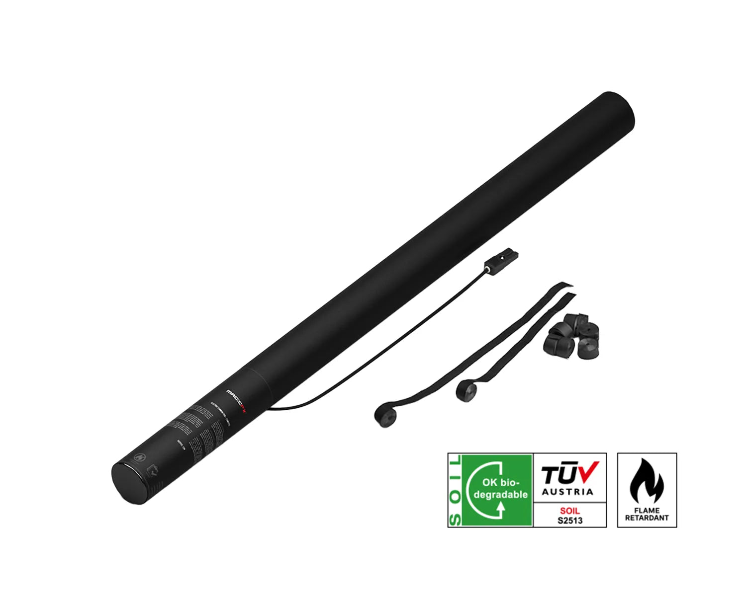 ELECTRIC STREAMERS SHOT 80 cm with Streamers Black