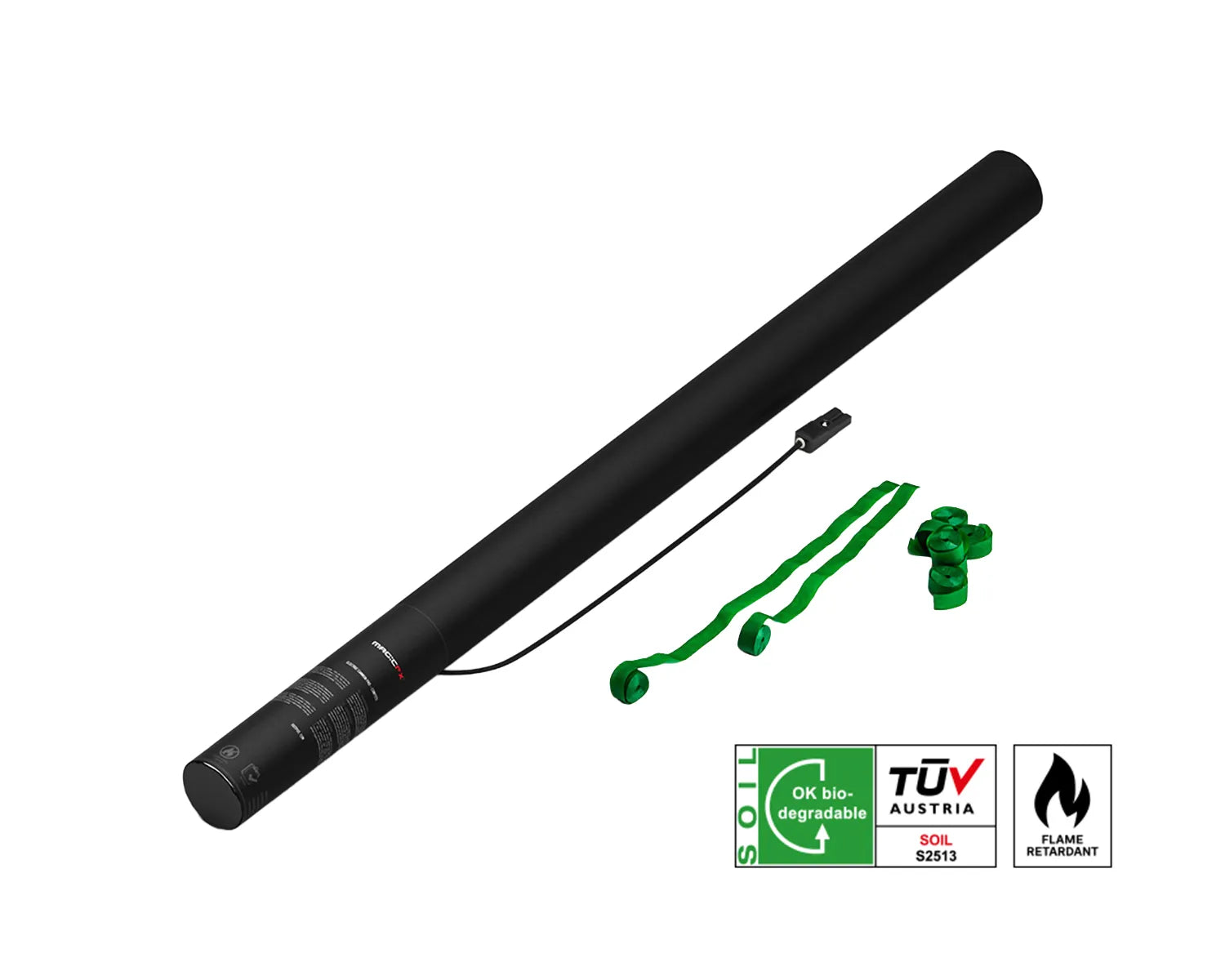 ELECTRIC STREAMERS SHOT 80 cm with Streamers Dark Green