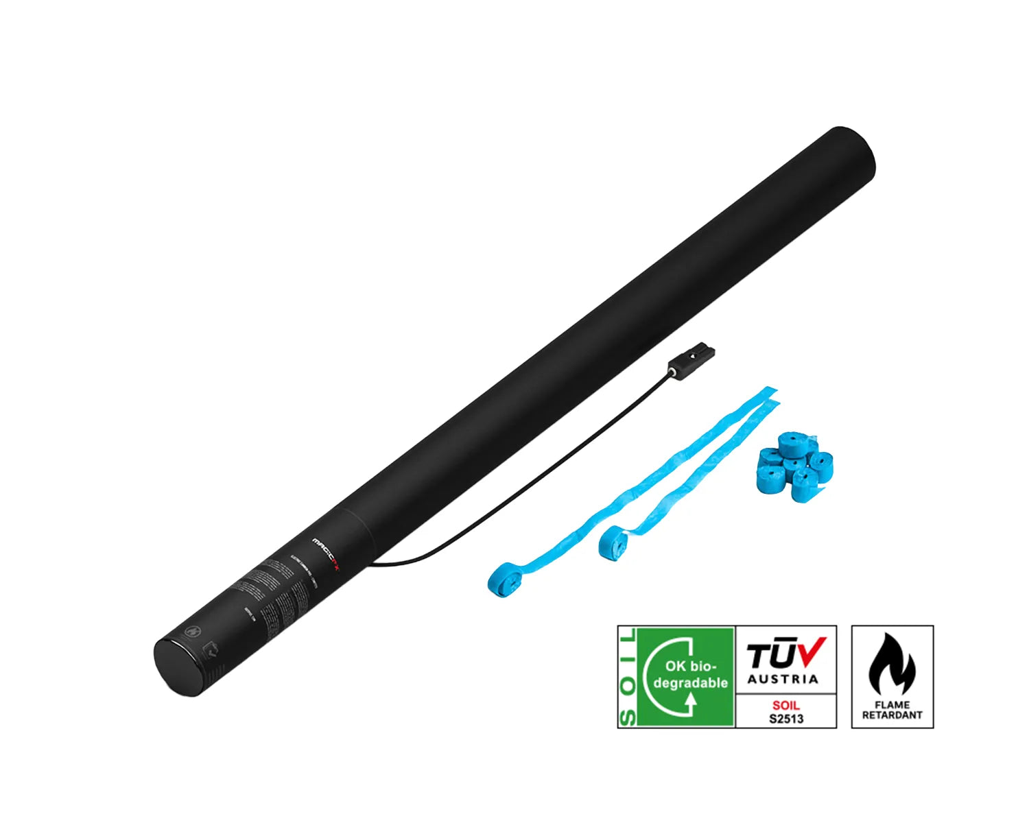ELECTRIC STREAMERS SHOT 80 cm with Streamers Light Blue