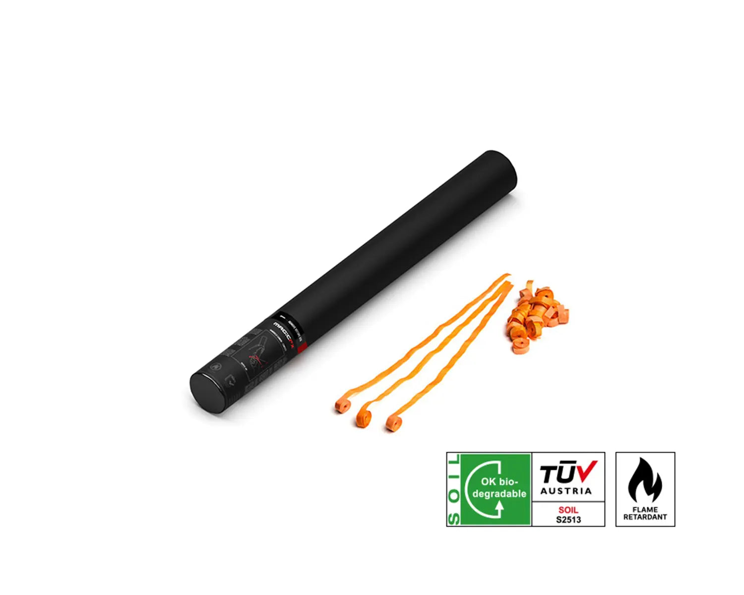 HANDHELD STREAMER SHOT 50 cm with Streamers Orange