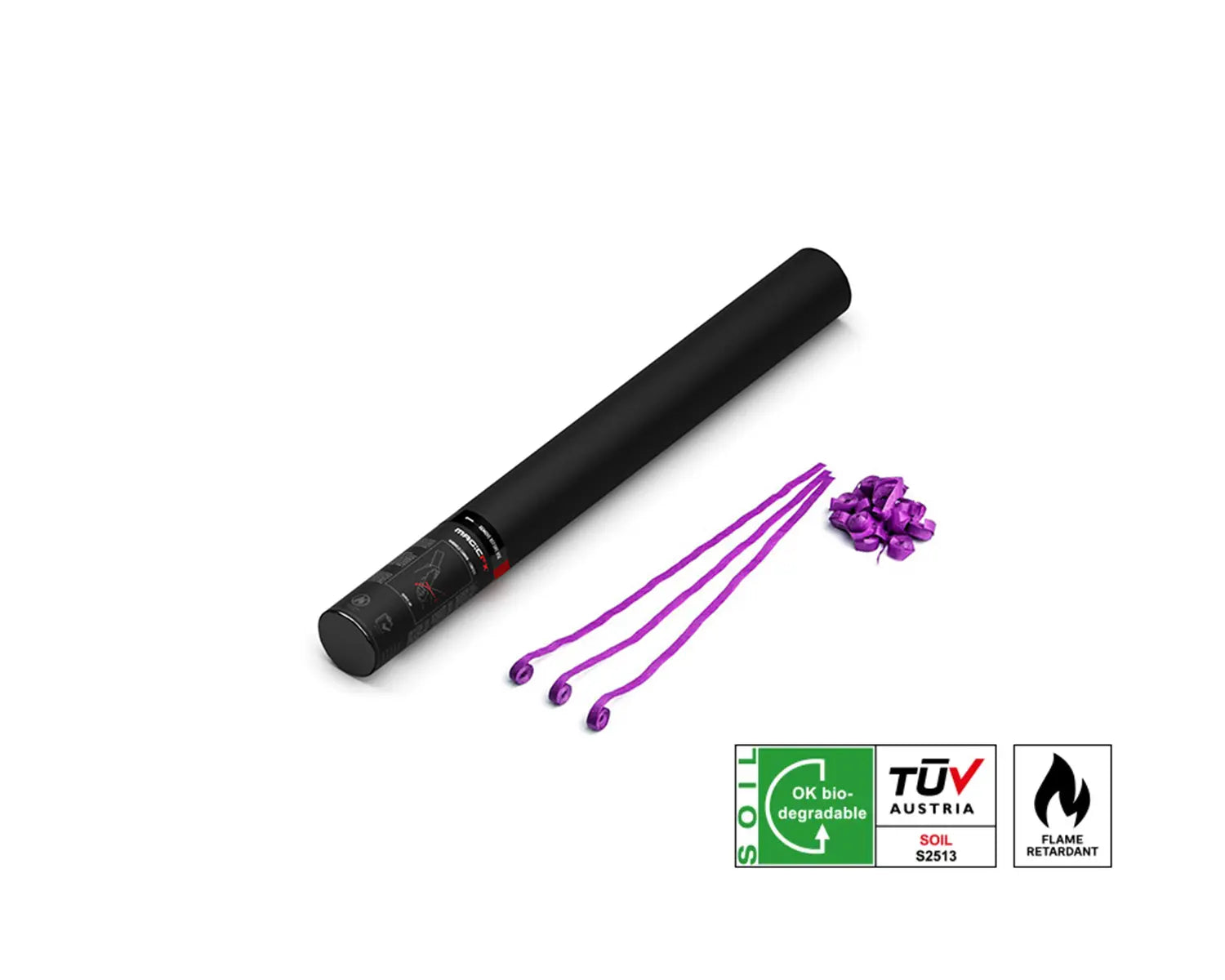 HANDHELD STREAMER SHOT 50 cm with Streamers Purple