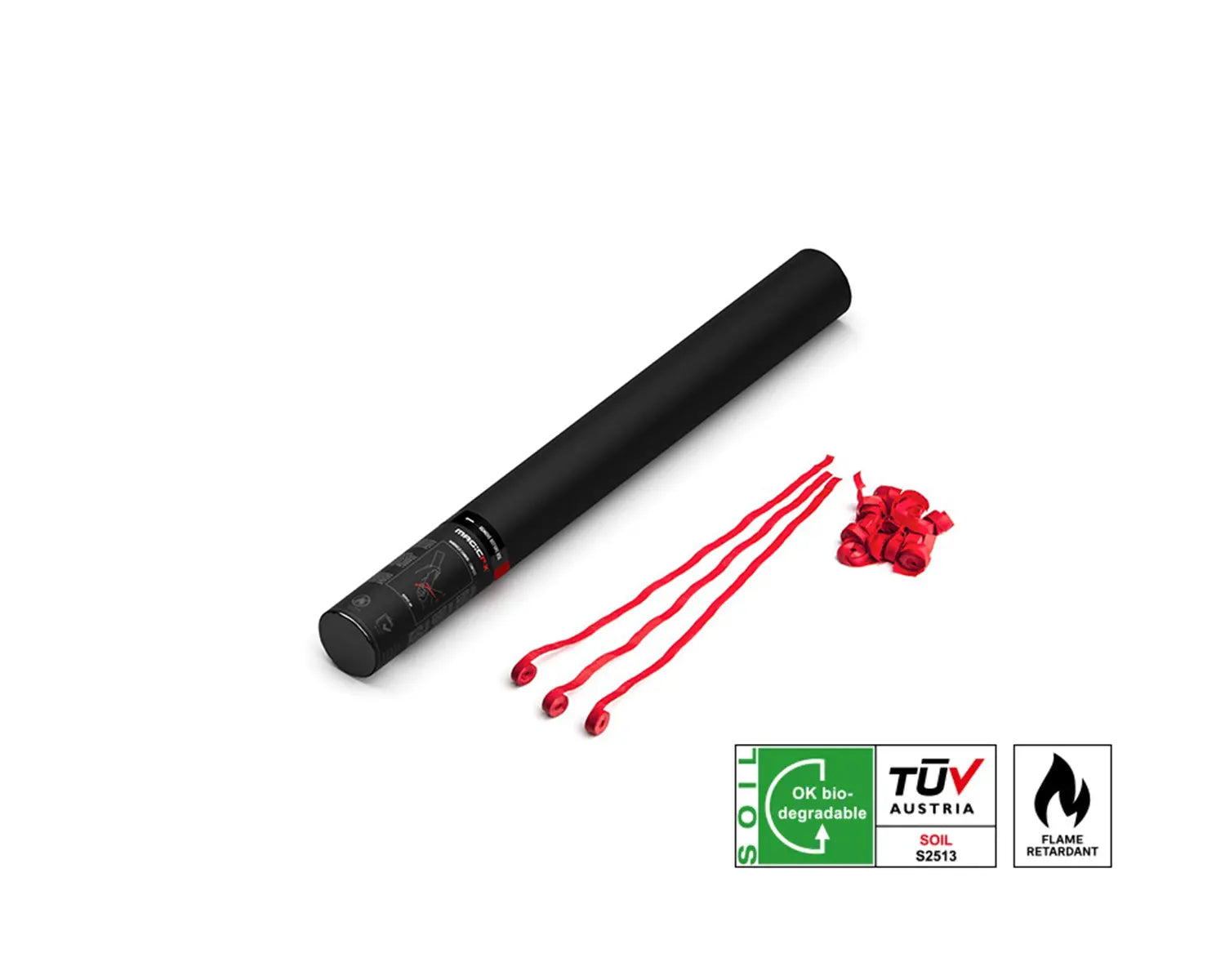 HANDHELD STREAMER SHOT 50 cm with Streamers Red