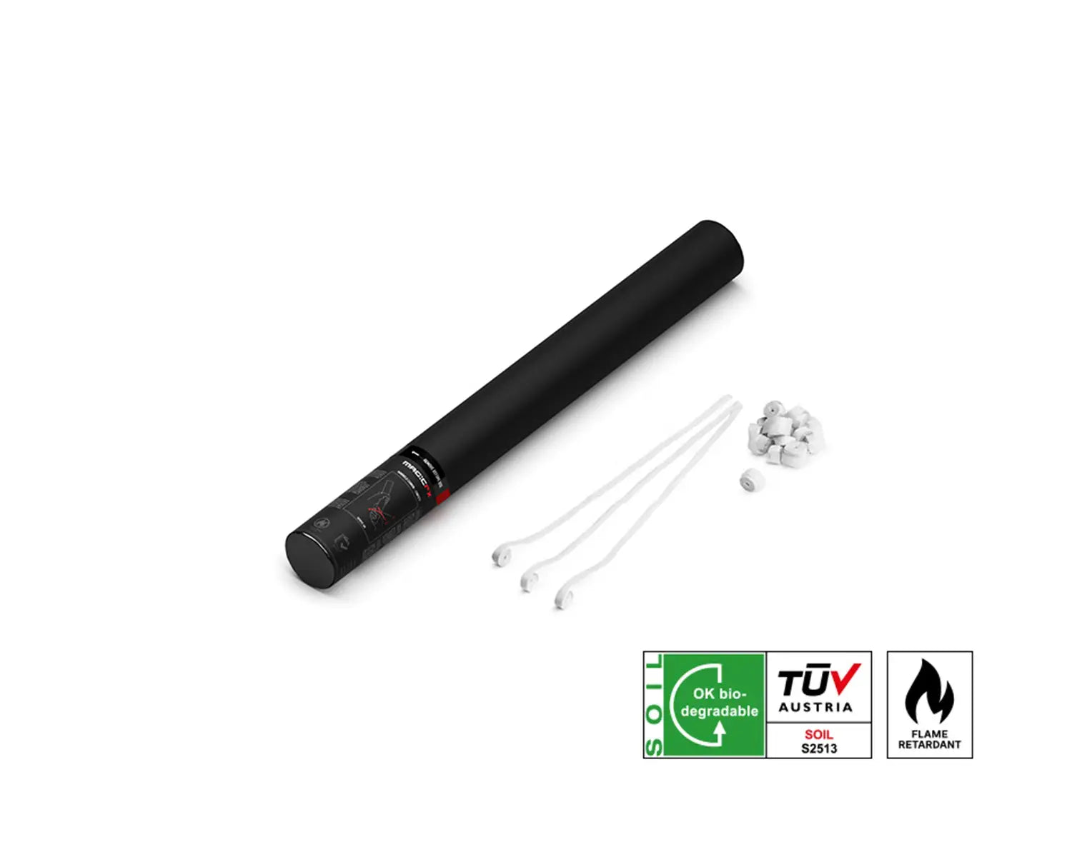 HANDHELD STREAMER SHOT 50 cm with Streamers White