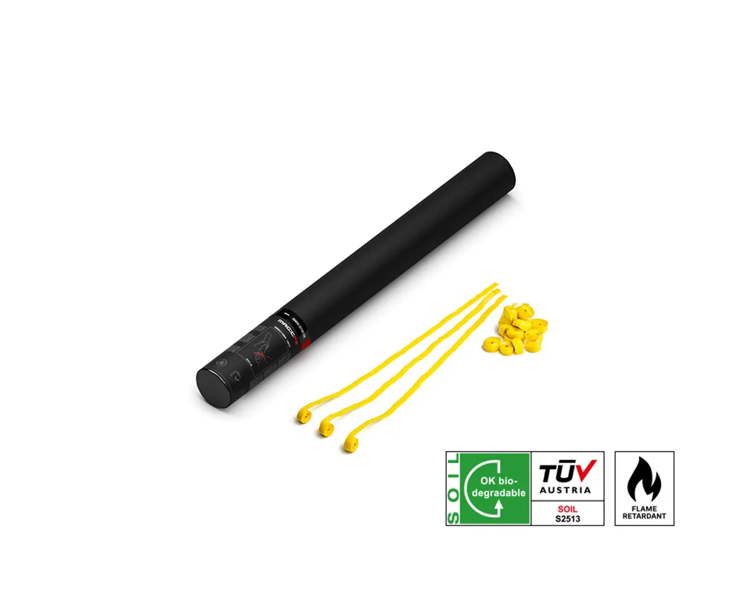 HANDHELD STREAMER SHOT 50 cm with Streamers Yellow