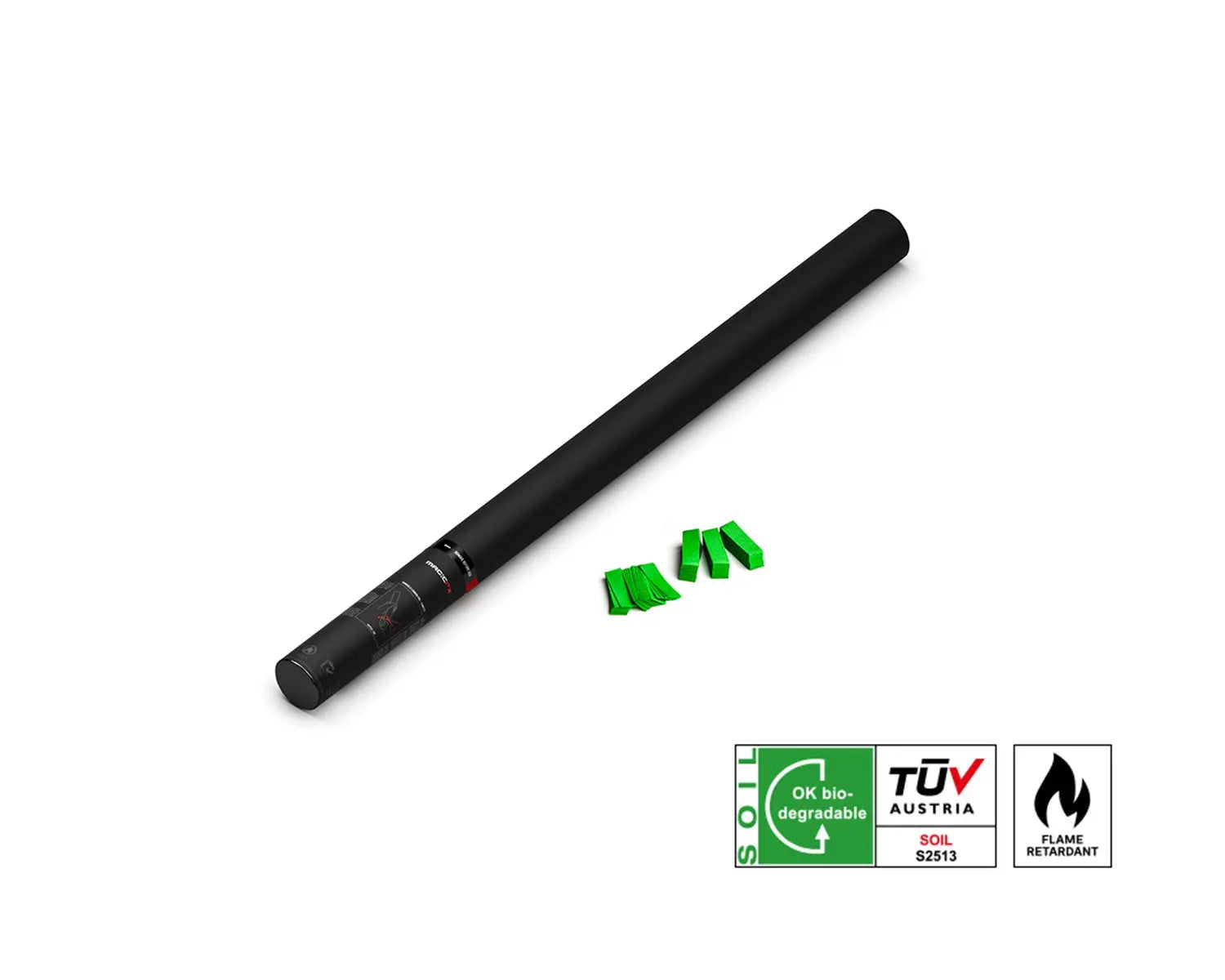 HANDHELD CONFETTI SHOT Light Green 80cm