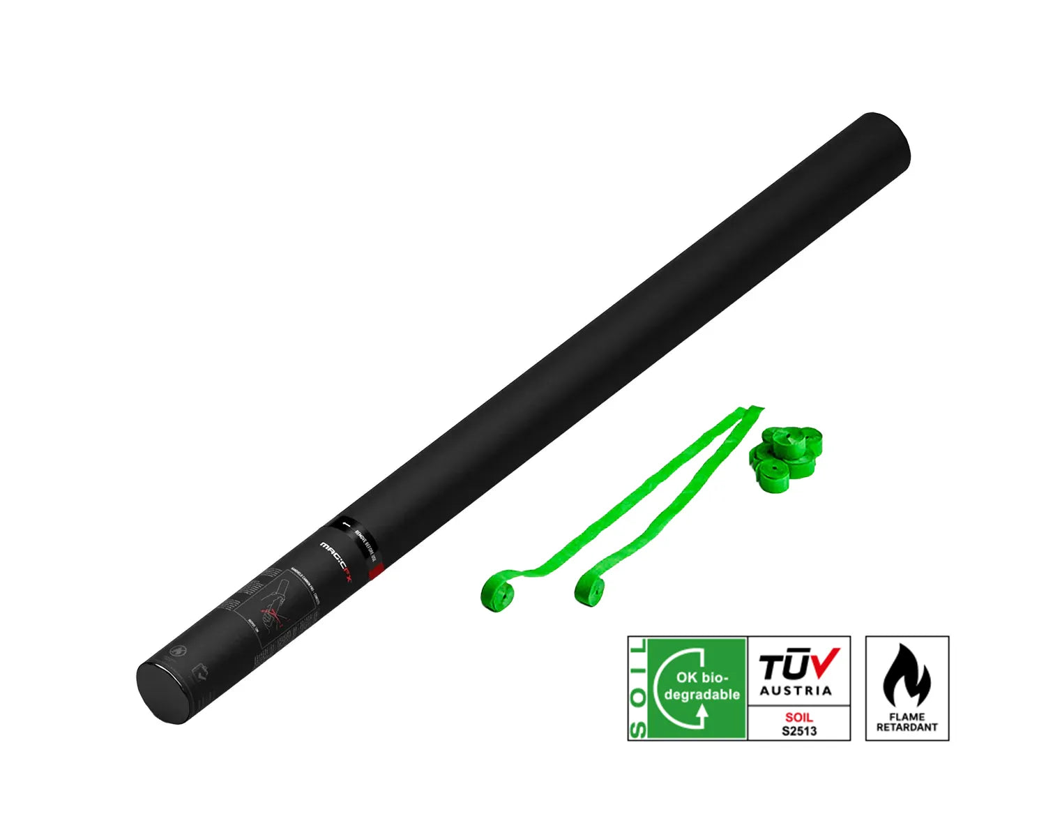 HANDHELD STREAMER SHOT 80 cm with Streamers Light Green