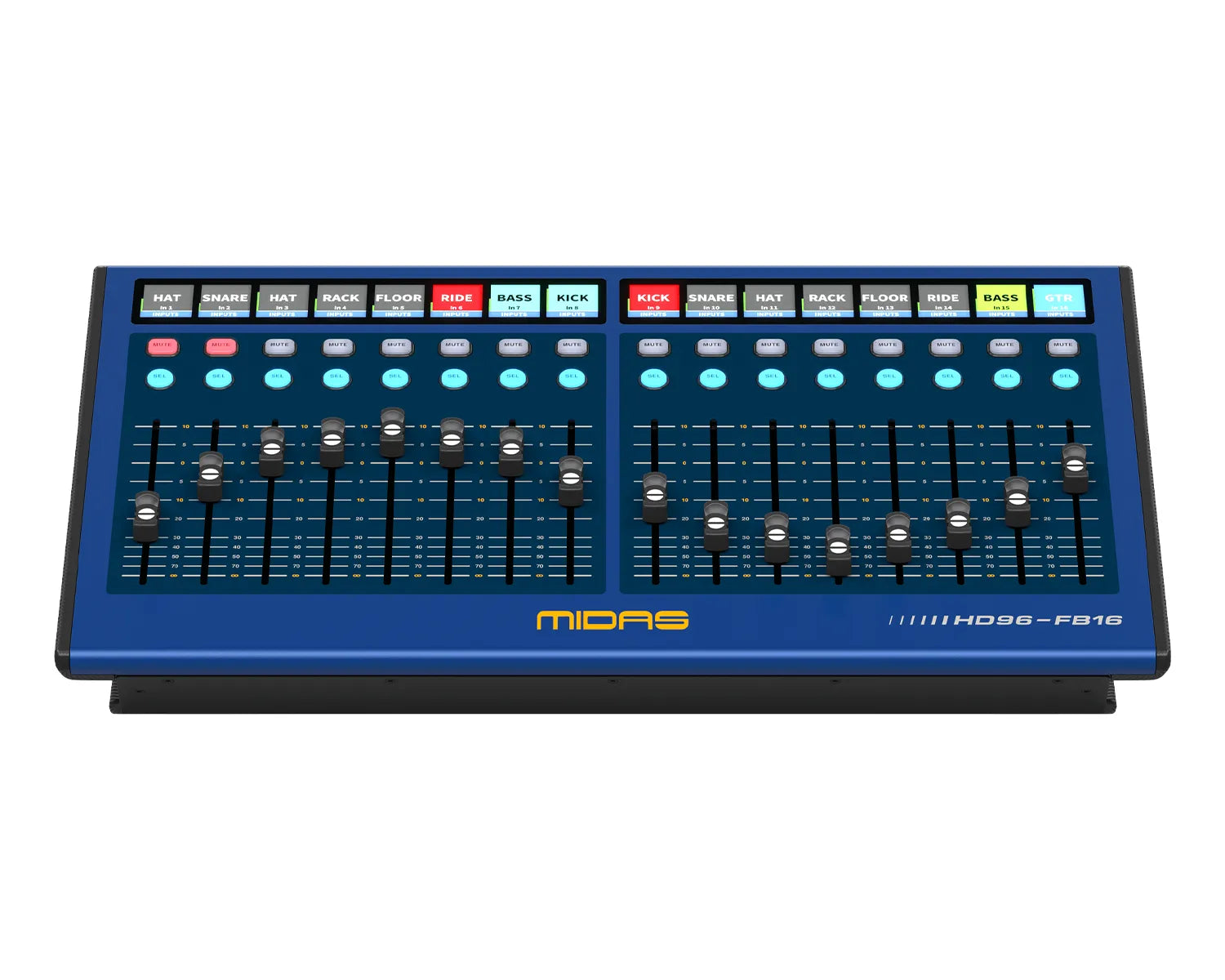 HD96-FB16 Portable Fader Bay with 16 Faders for HD Consoles