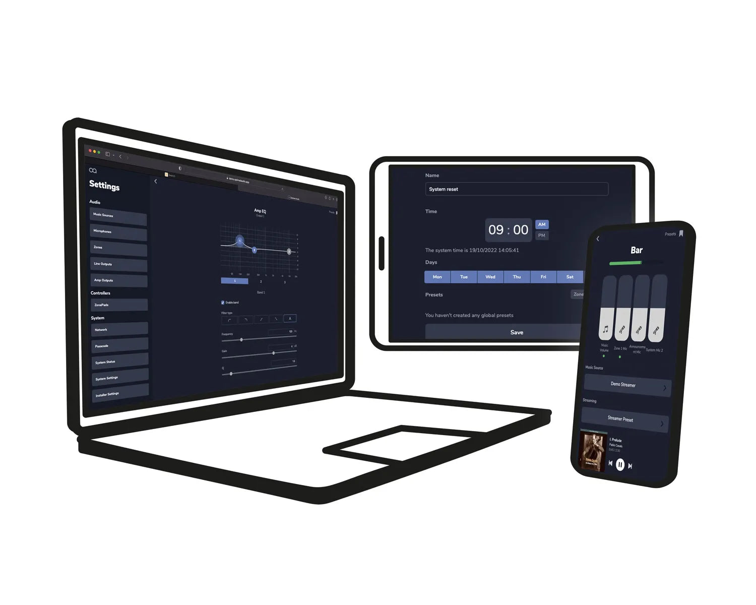 WebApp Cross Platform Control App for Zone Series