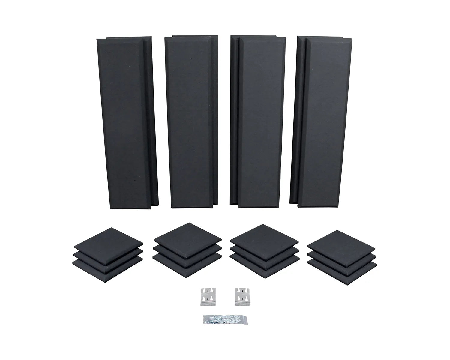 London 10 Acoustic Wall Panel Room Kit for 120sqft Black