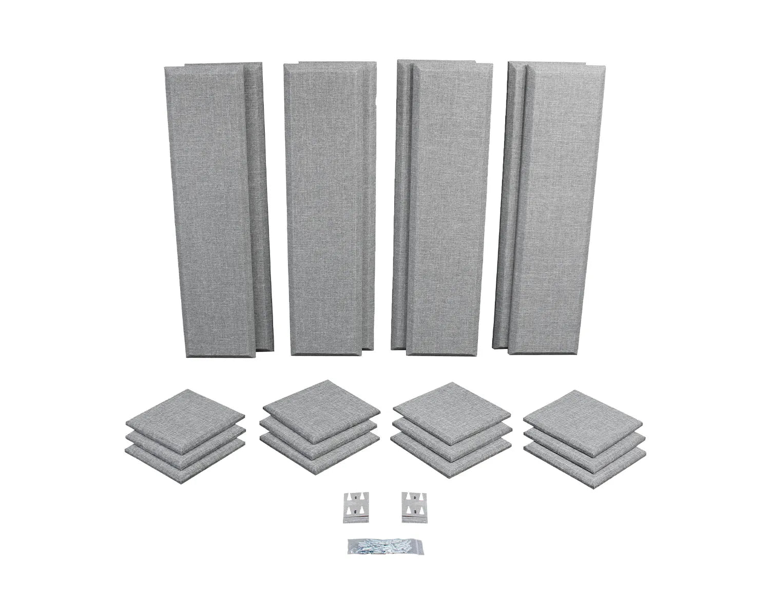 London 10 Acoustic Wall Panel Room Kit for 120sqft Grey
