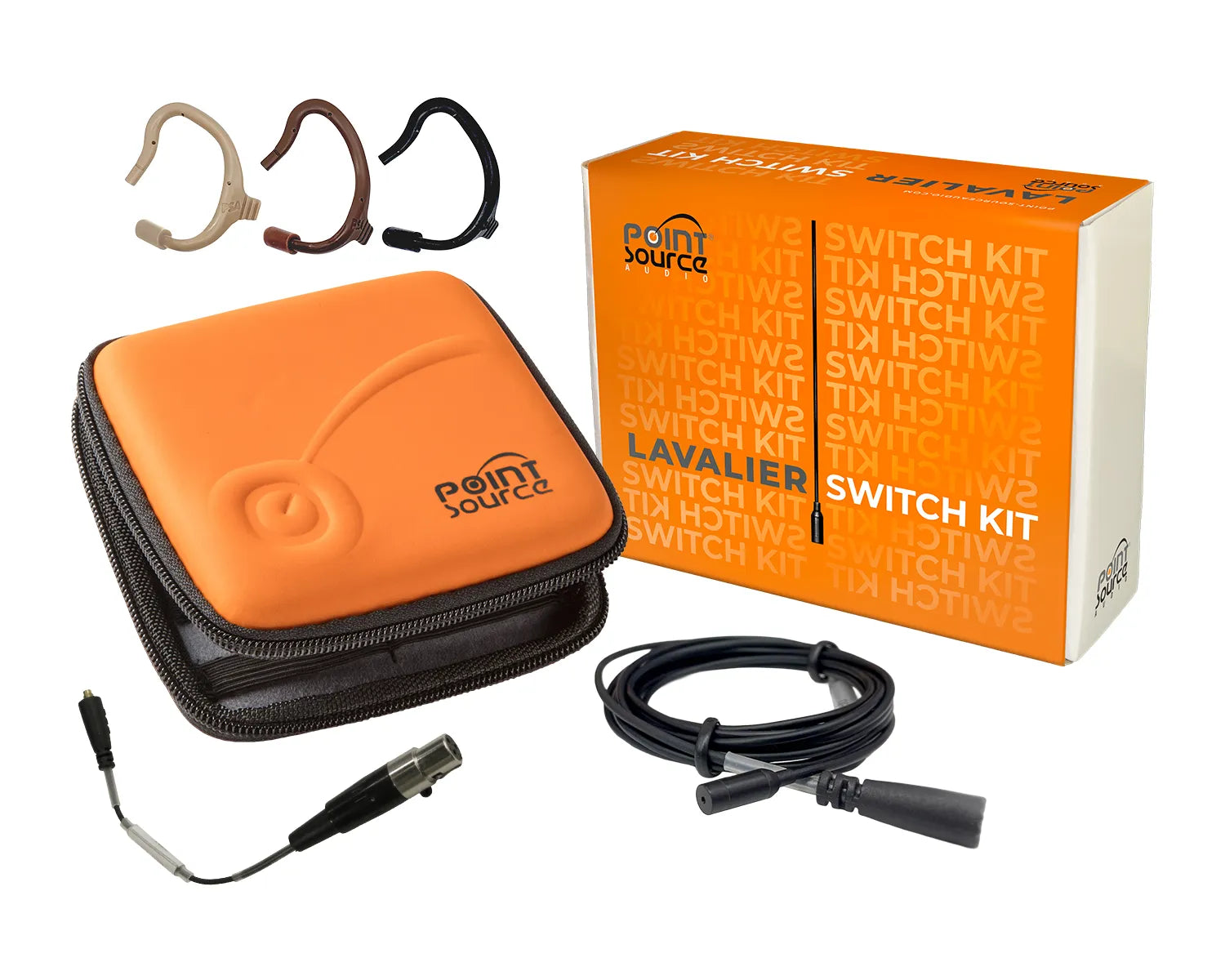 CO-8WLh-KIT-XLE-BL Omni High-Sens Mic KIT for Lectrosonics Black