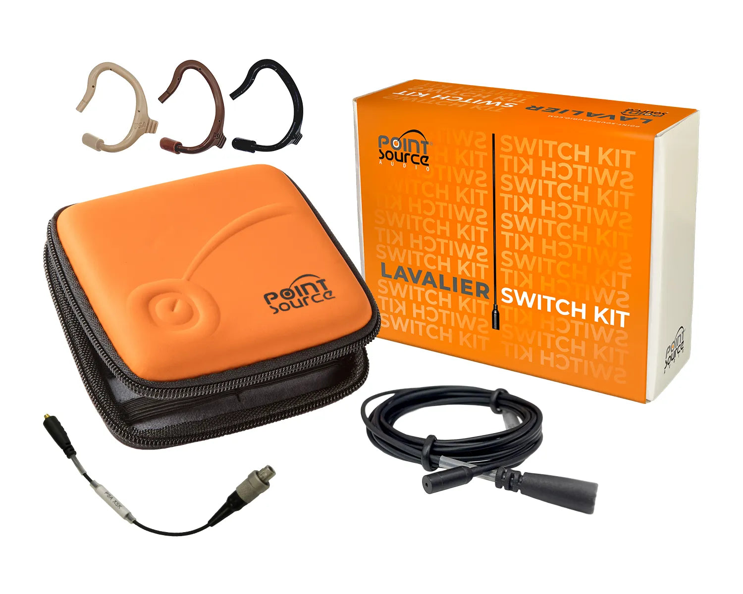 CO-8WLh-KIT-XSK-BL Omni High-Sens Mic KIT for LEMO-3 Black