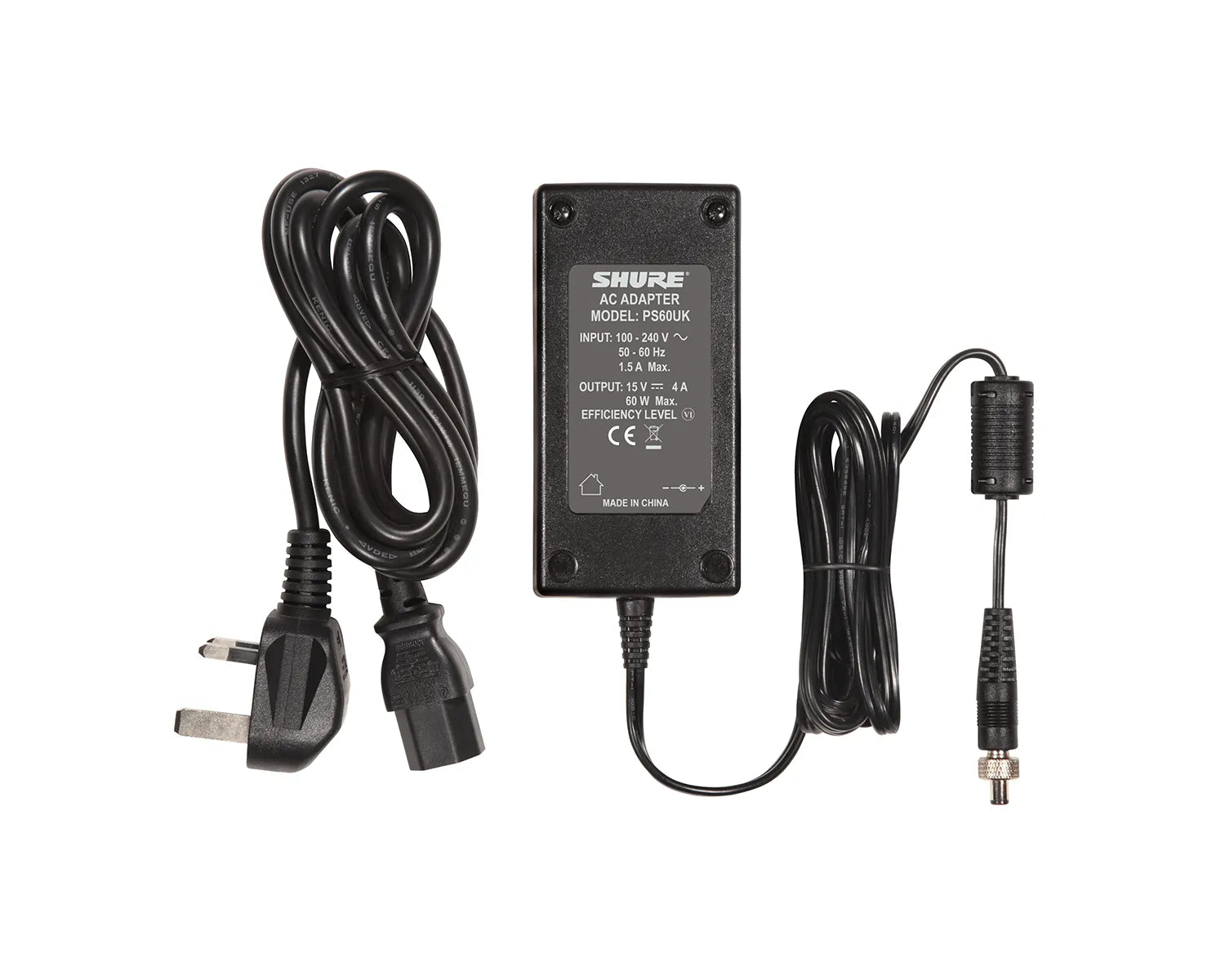 PS60 AC Adaptor Power Supply 100-240VAC 15V 60W/4A Out