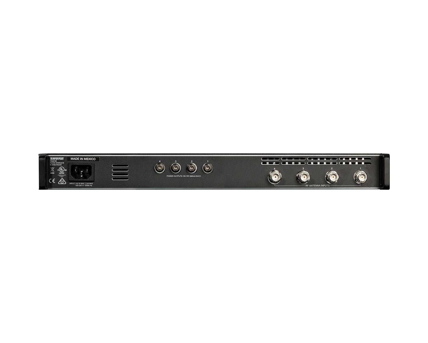 PA421B Wideband Antenna Combiner for up to 4 x PSM Txmitters 1U