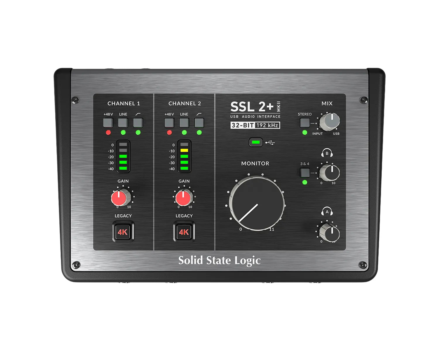 SSL 2+ MKII 2in/4out USB Audio Interface 32-Bit 192kHz