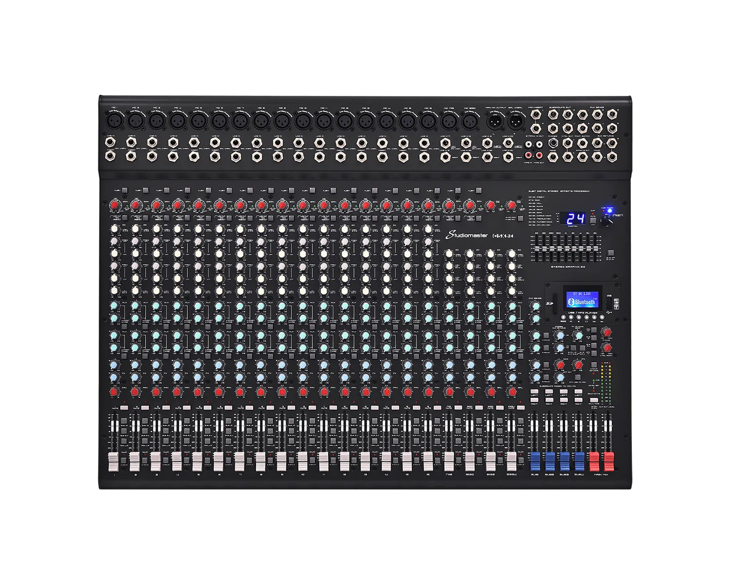 C5X-24 24CH Compact Mixer Bluetooth 18 input / 4 Stereo / 6bandEQ