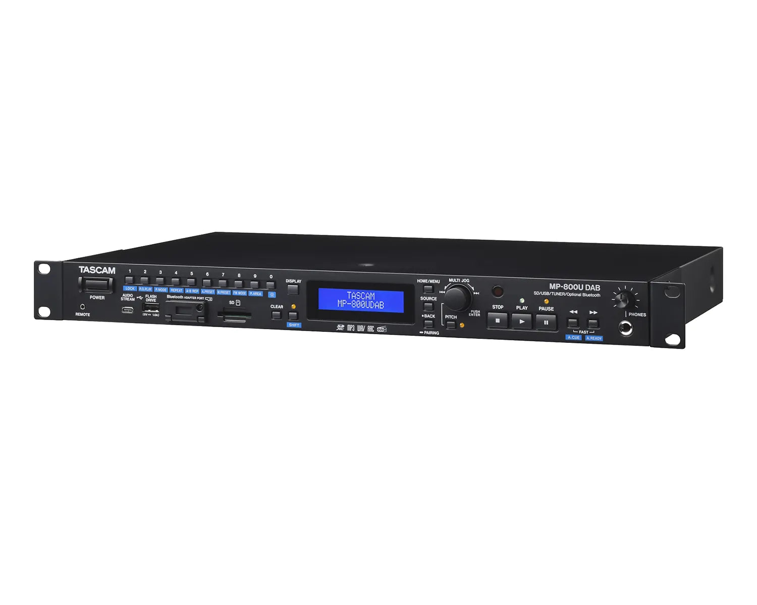 MP-800UDAB SD/USB Media Player with DAB/FM Tuner 1U