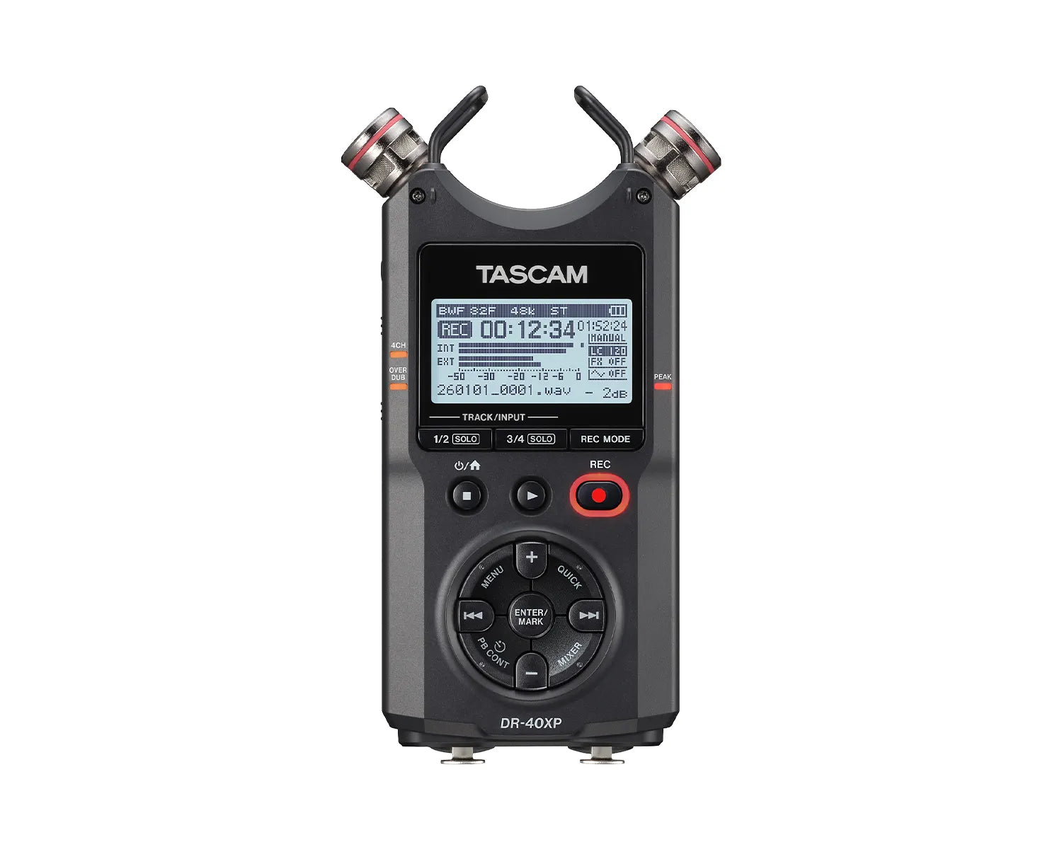 DR-40XP 4-Track / 32-Bit Float Portable Digital Audio Recorder