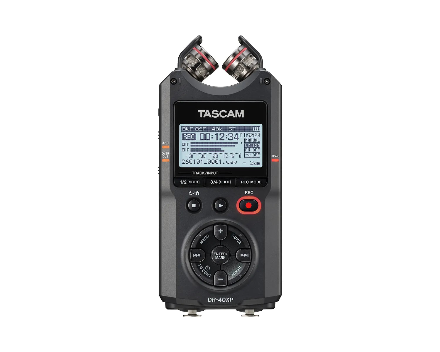 DR-40XP 4-Track / 32-Bit Float Portable Digital Audio Recorder