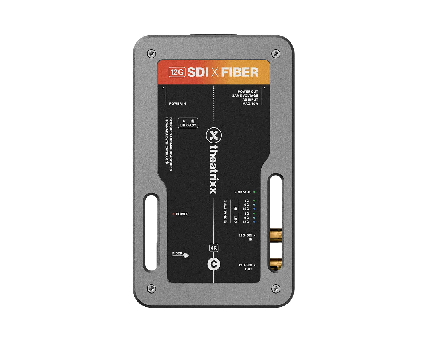 4K Bidirectional Video Converter 12G-SDI/Fibre SM opticalCON DUO