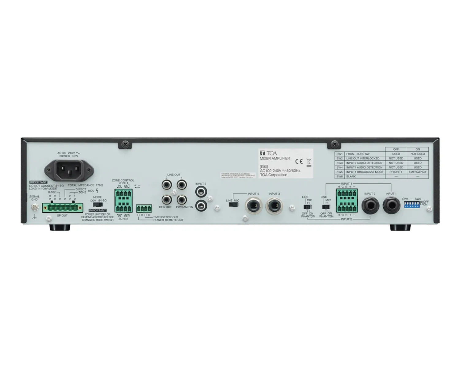 *B-GRADE* A-3548D 480W Digital Mixer Amplifier 2-Zone / 5-Inputs
